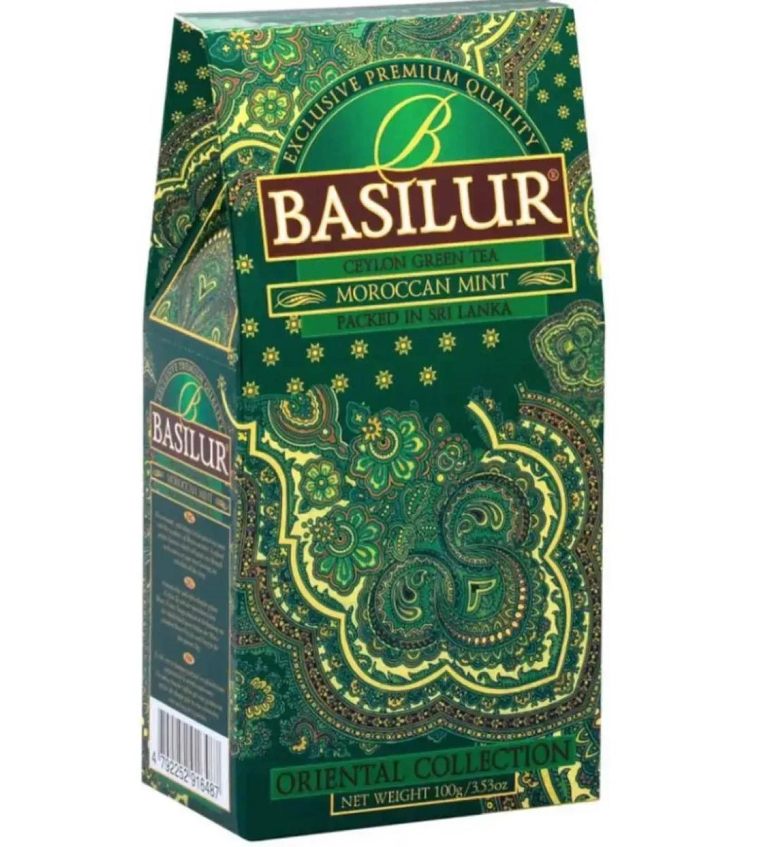 Basilur Green eastern collection Moroccan mint 100g - Buy Online on GoSupps.com
