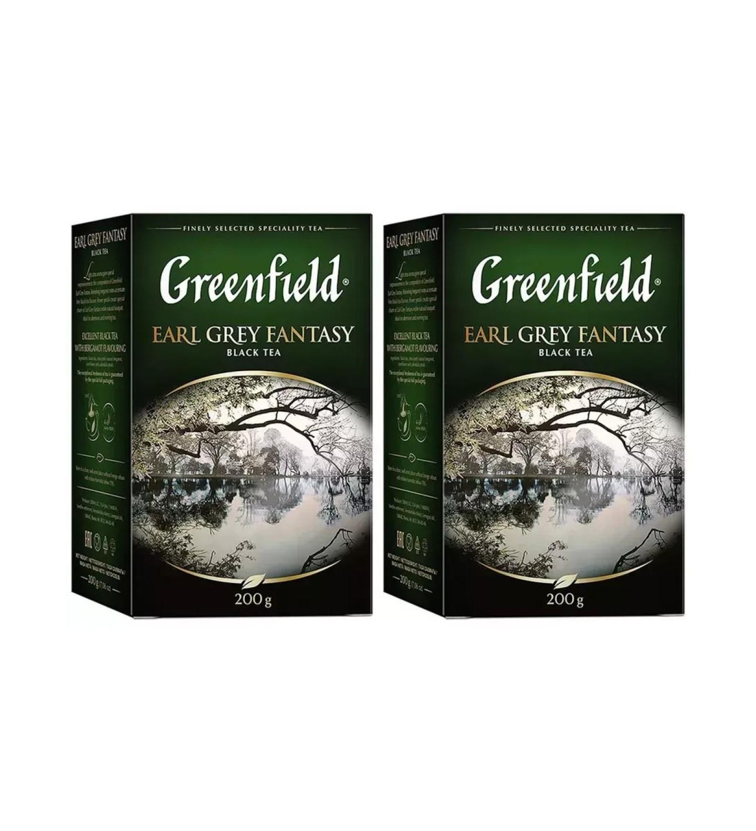 Greenfield Black tea with bergamot Earl Grey Fantasy 2 U to 200 G. - Buy Online on GoSupps.com