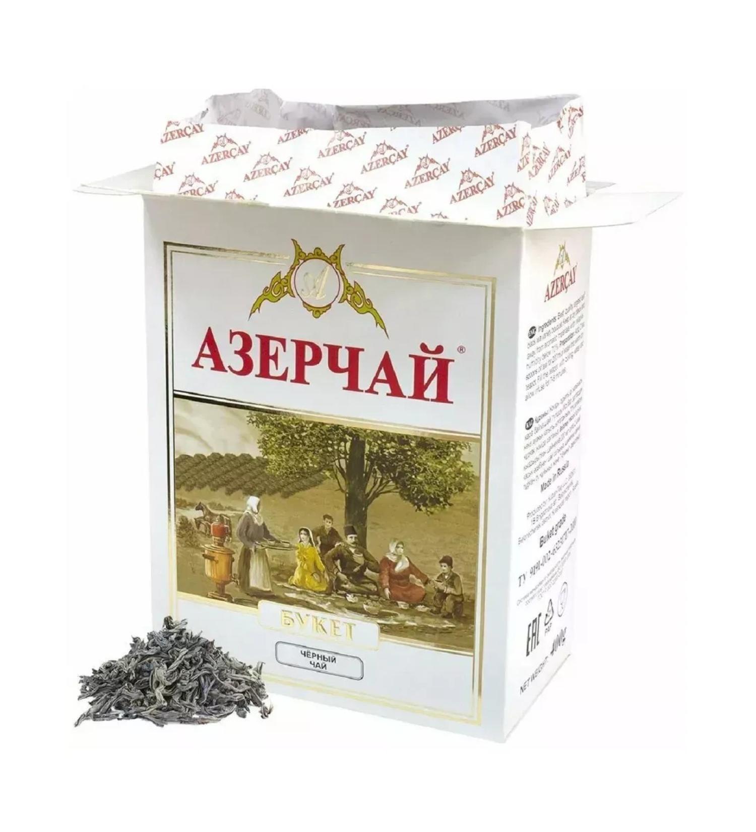Azerchay Tea black bouquet of large -leaf 400 grams - Buy Online on GoSupps.com