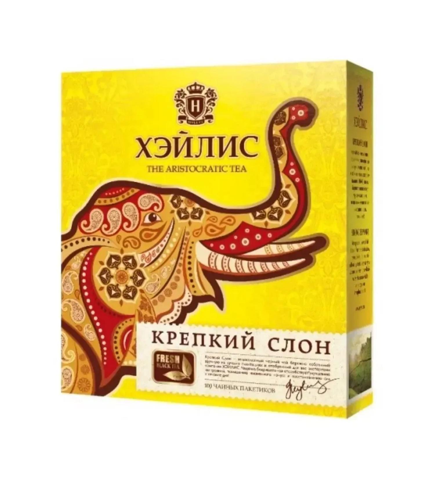HYLEYS Tea black strong elephant 100 pack