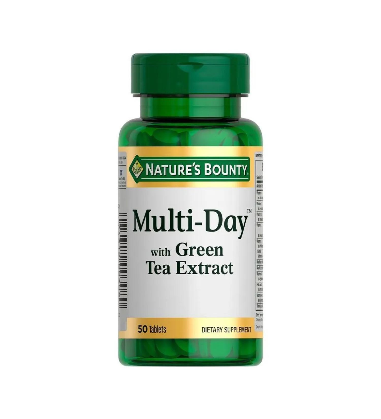 Nature's Bounty Multidei with green tea extract N50 table 1679mg Natur