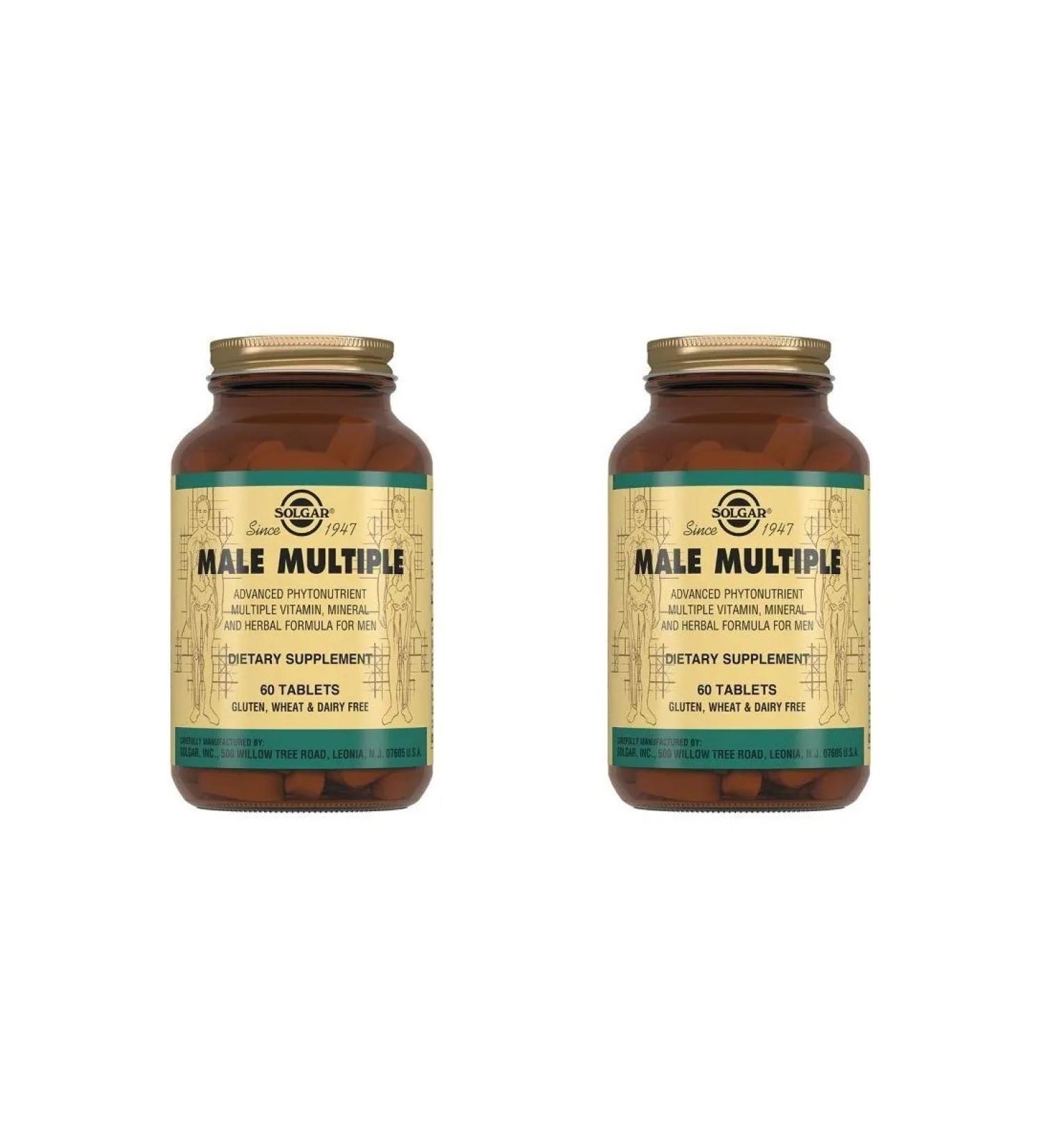 SOLGAR Multivitamin and mineral complex for men N6 - 2pcs - Buy Online on GoSupps.com