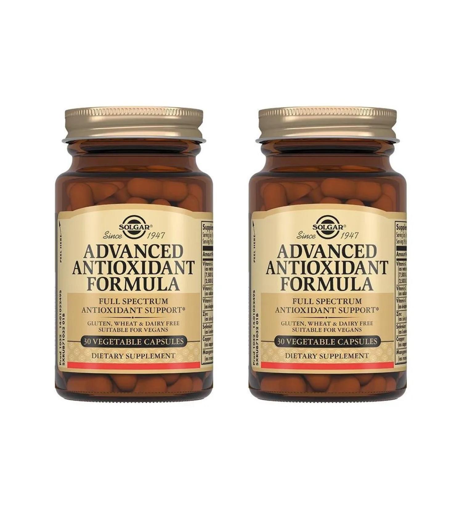 SOLGAR antioxidant formula N30 caps 868 mg - 2pcs - Buy Online on GoSupps.com