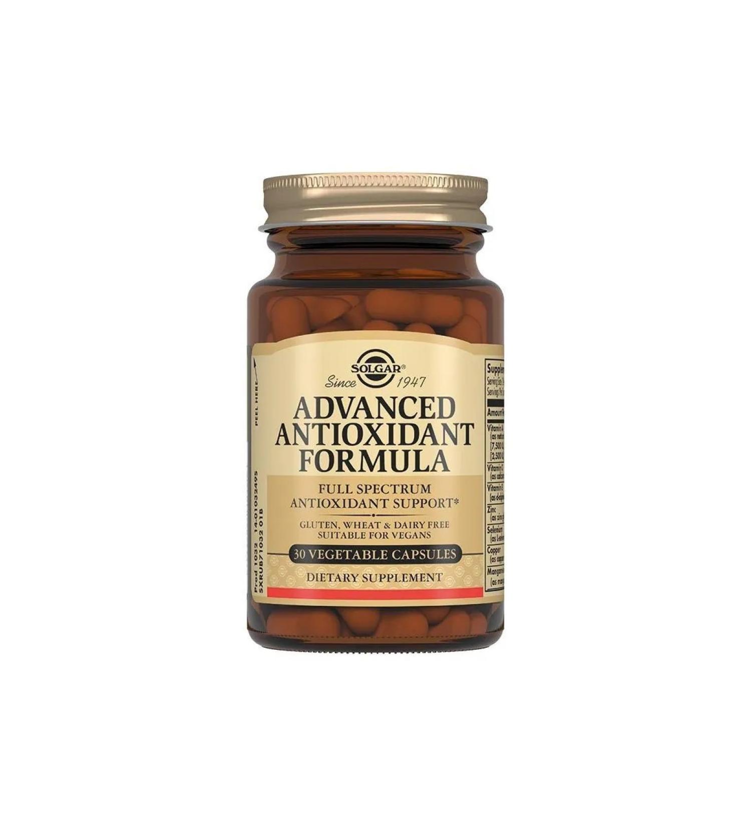 SOLGAR antioxidant formula N30 caps 868 mg - Buy Online on GoSupps.com