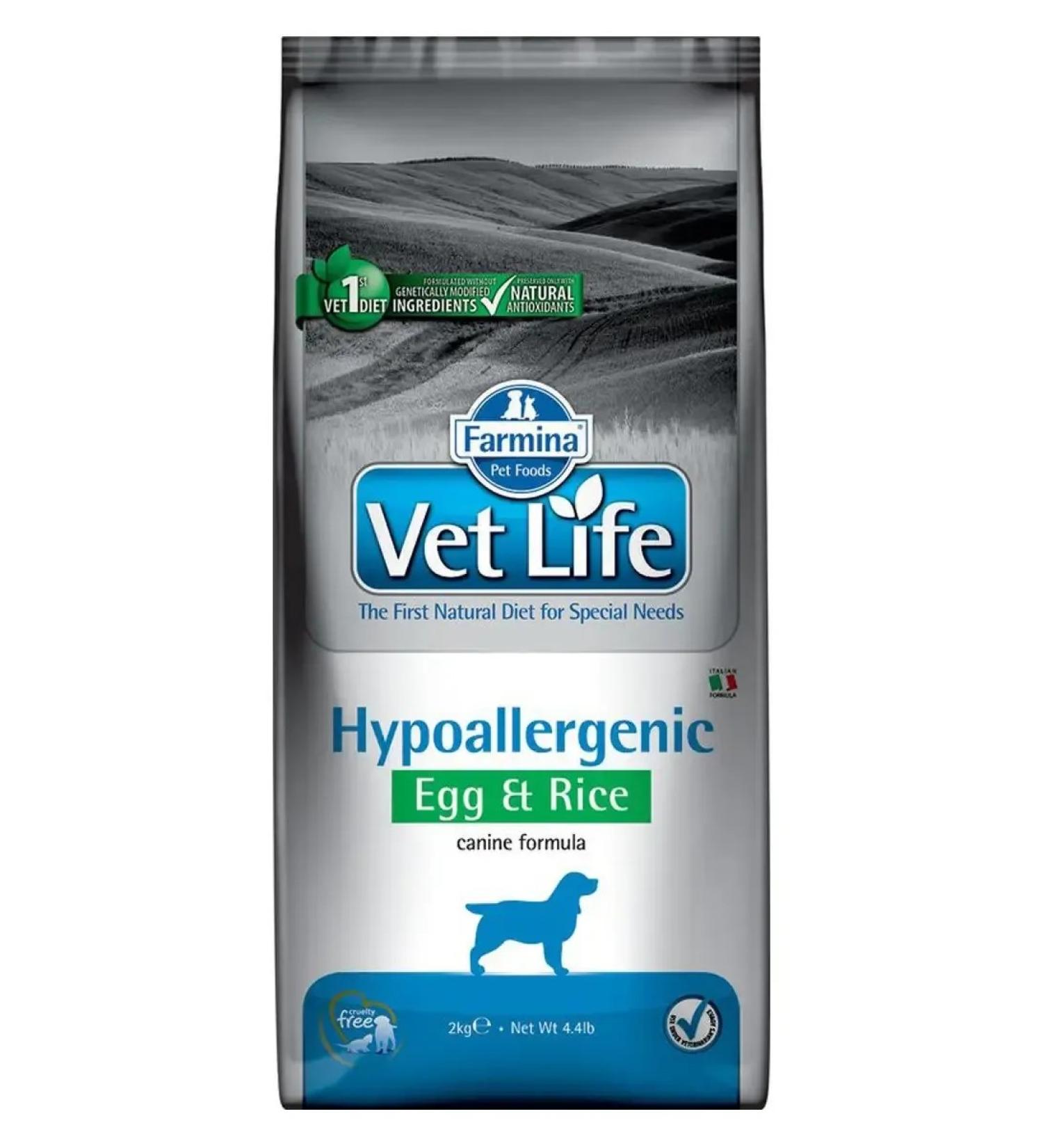 Farmina Vet Life Dog Hypoallergenic Egg rice d from food allergies 2 kg - Buy Online on GoSupps.com