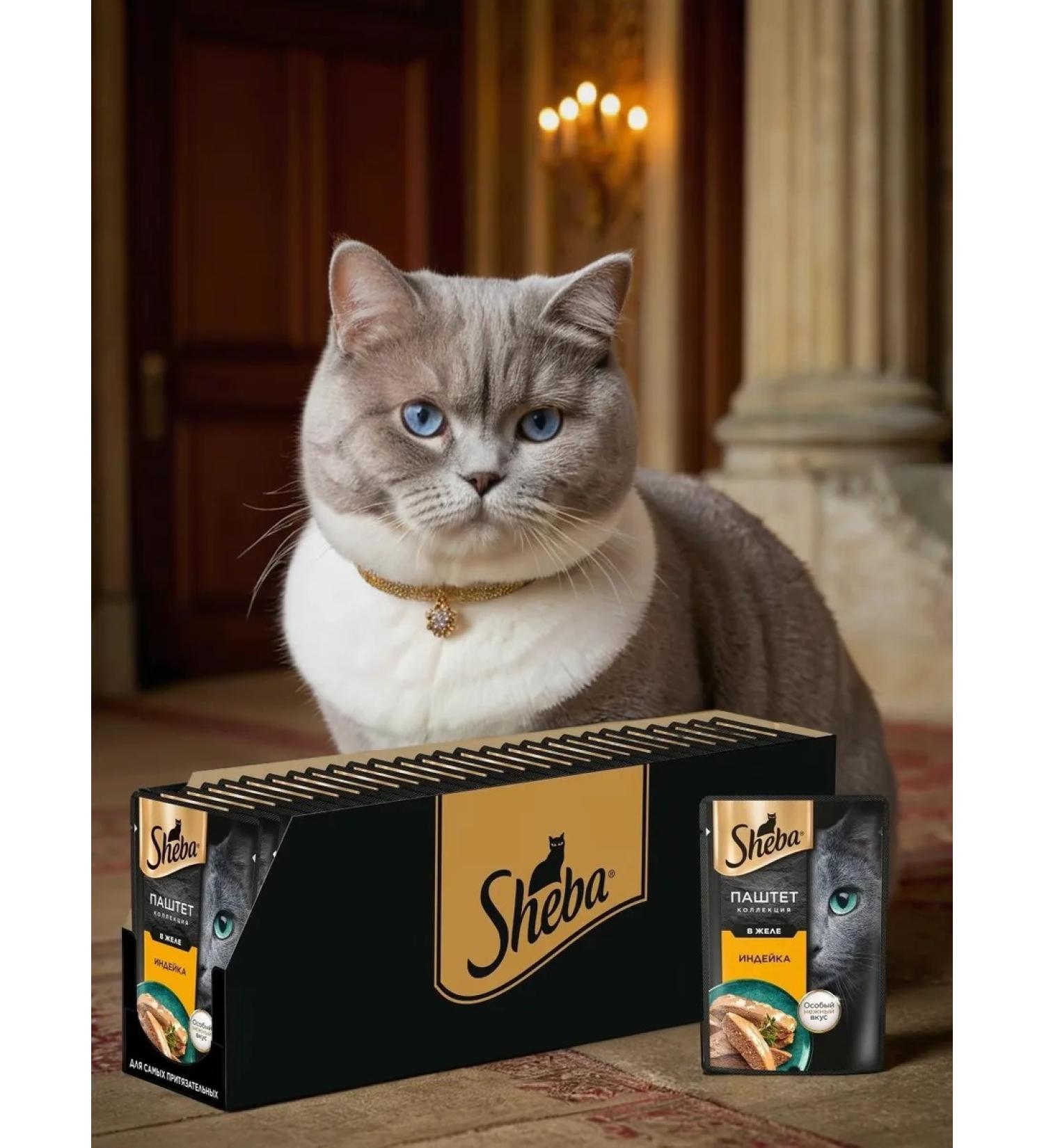 Sheba Wet food paste in jelly turkey 75 g 28pcs - Buy Online on GoSupps.com