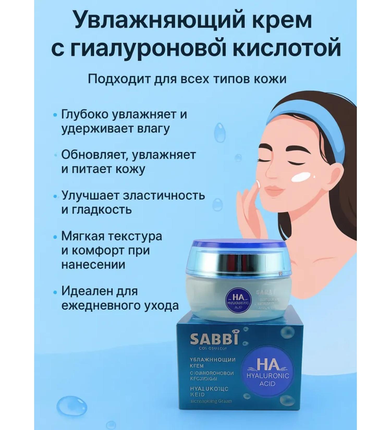 SABUK Moisturizing face with hyaluronic acid - Buy Online on GoSupps.com