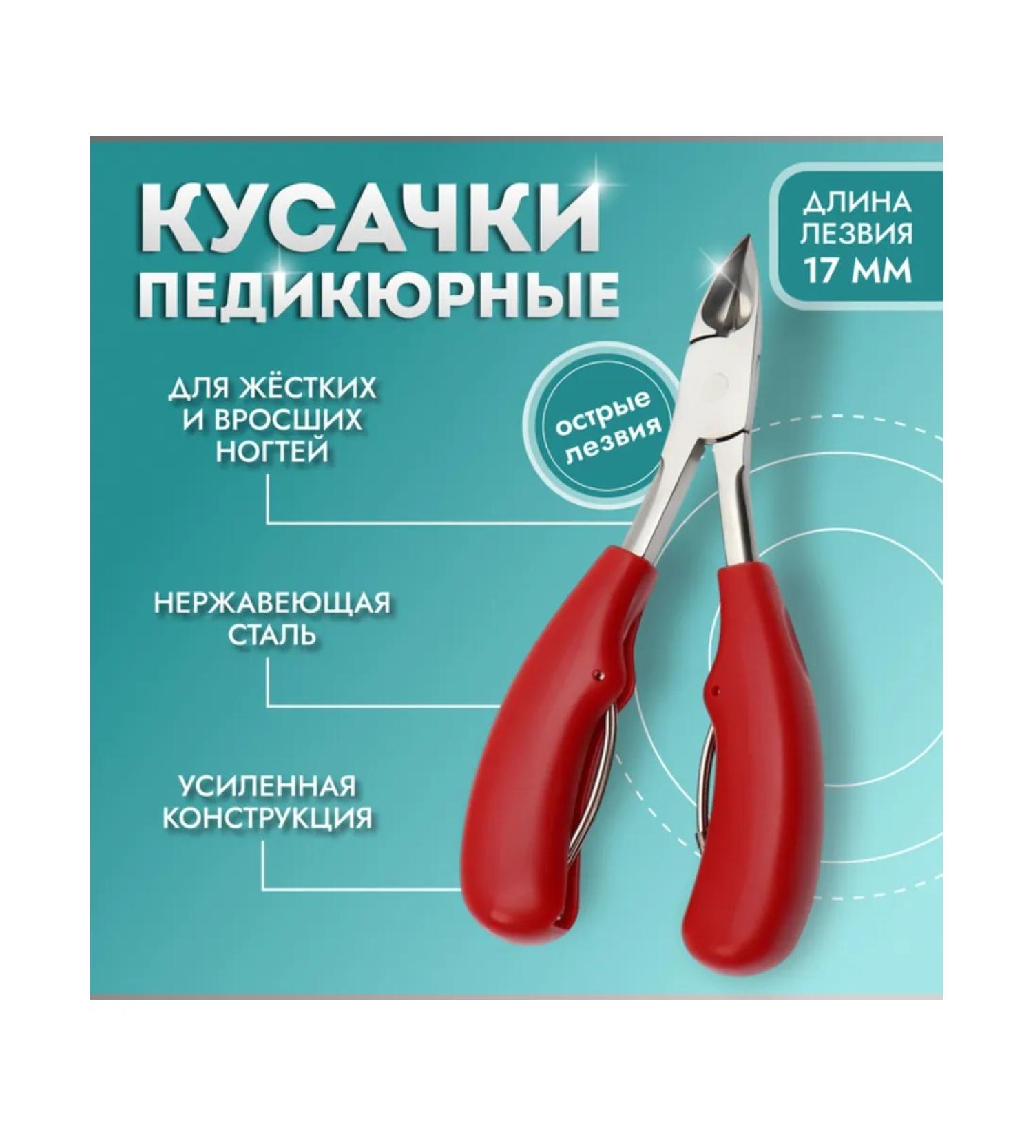 Pedicure nippers with a curved blade 13 cm - Buy Online on GoSupps.com