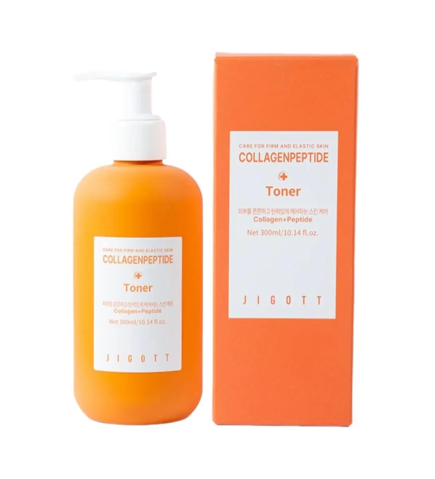 Jigott Korean face toner with collagen and peptides 300ml