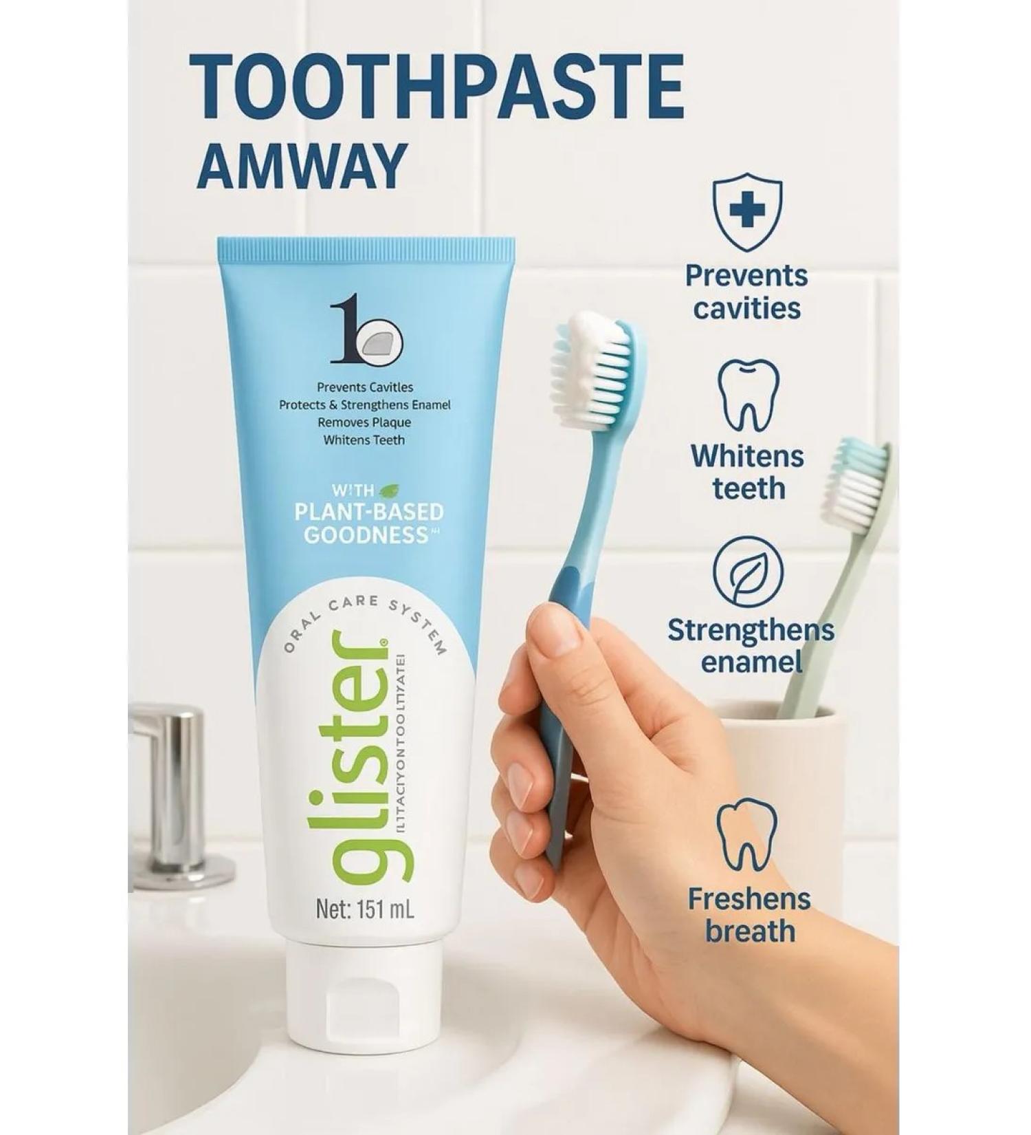 Amway Glister toothpaste 151ml - Buy Online on GoSupps.com