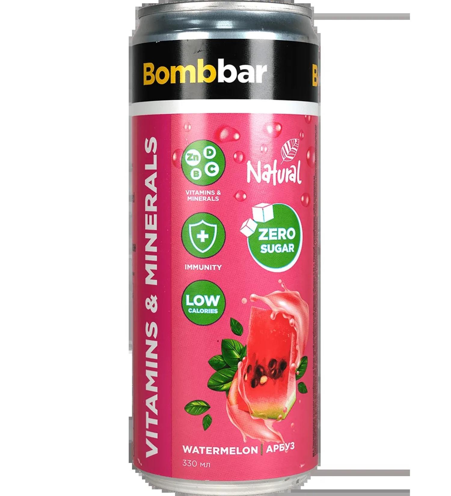 BombBar drink lemonade with a watermelon taste enriched magnet