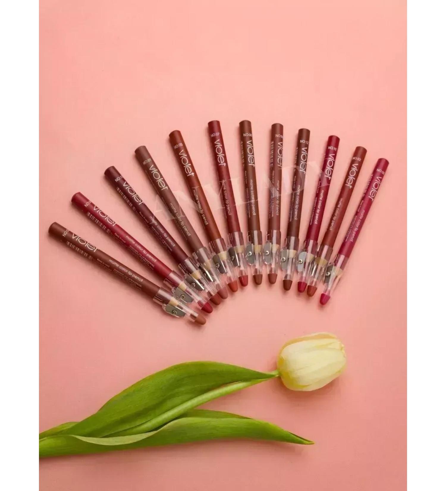 Lip pencil Set of nude pencils for the lips 12 pcs - Buy Online on GoSupps.com