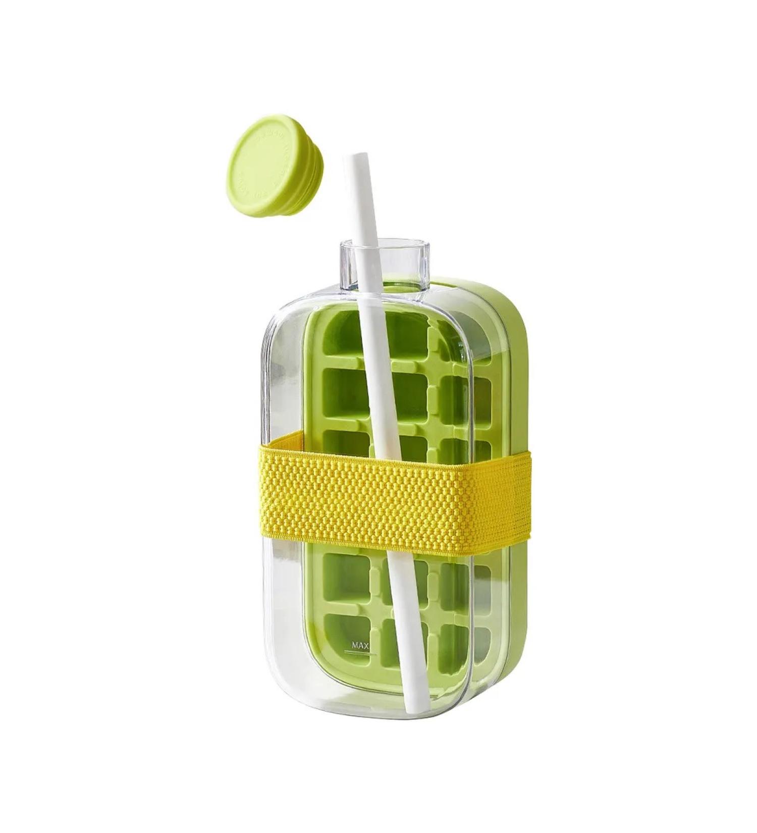 Kuler for drinks 800ml with a tube ice form green - Buy Online on GoSupps.com