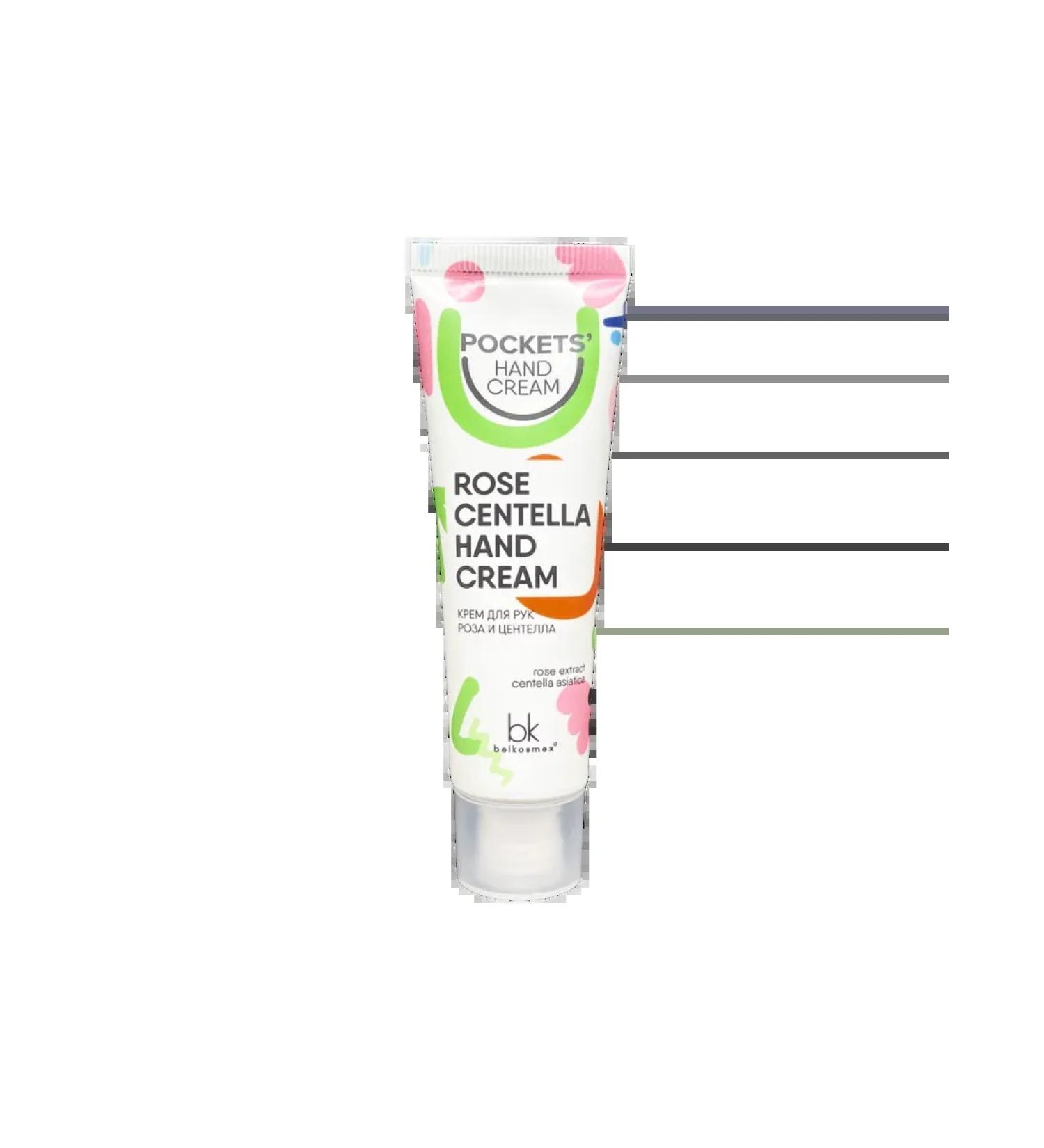 belkosmex Hand Cream Rose and Centella Pockets Hand Cream 30 g - Buy Online on GoSupps.com