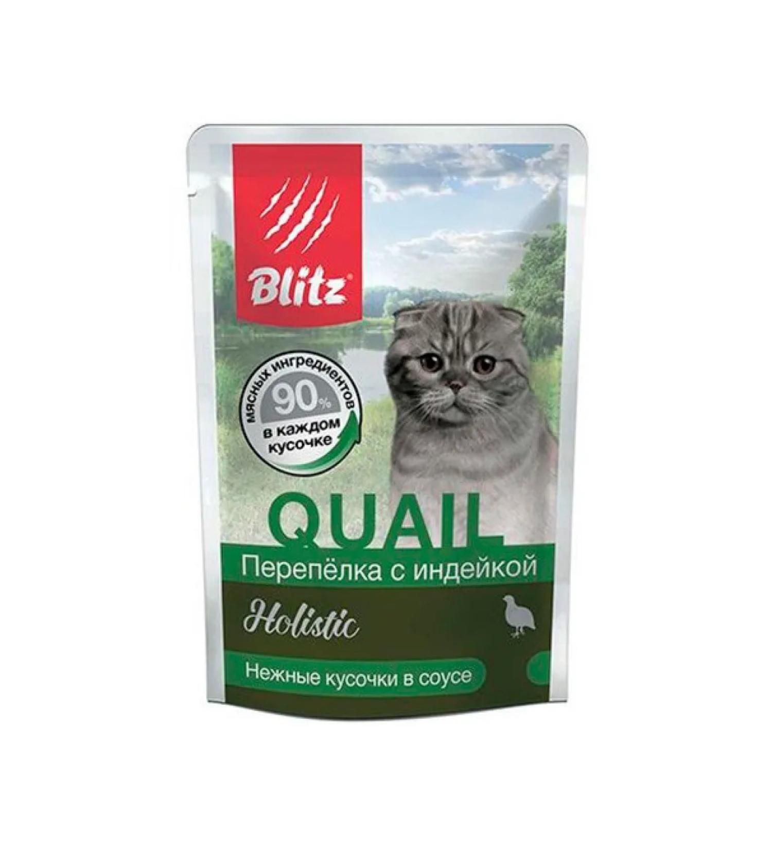 BLITZ Spider for cats quail with turkey 85g x 24pcs