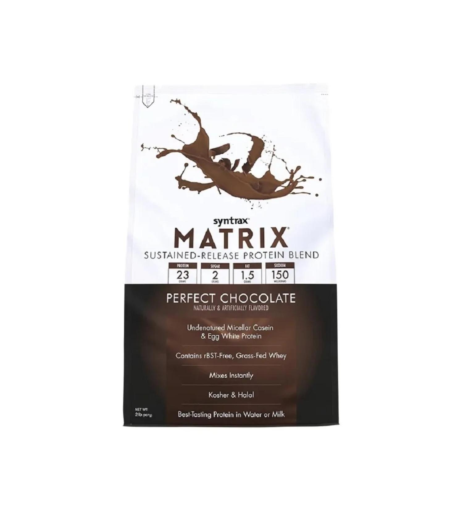 SYNTRAX Protein MATRIX 907 g package milk chocolate