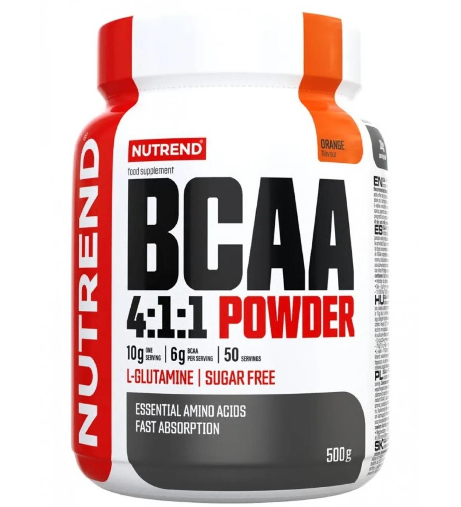 NUTREND BCAA 4 1 1 BCAA Powder 4 1 1 500 g orange - Buy Online on GoSupps.com