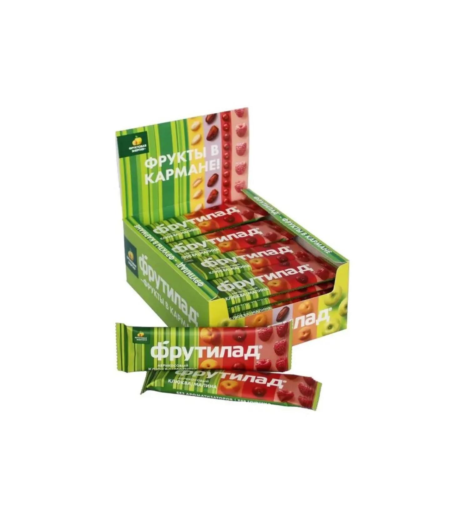 Frutilade Batoner with cranberries and raspberries 30gx24pcs - Buy Online on GoSupps.com