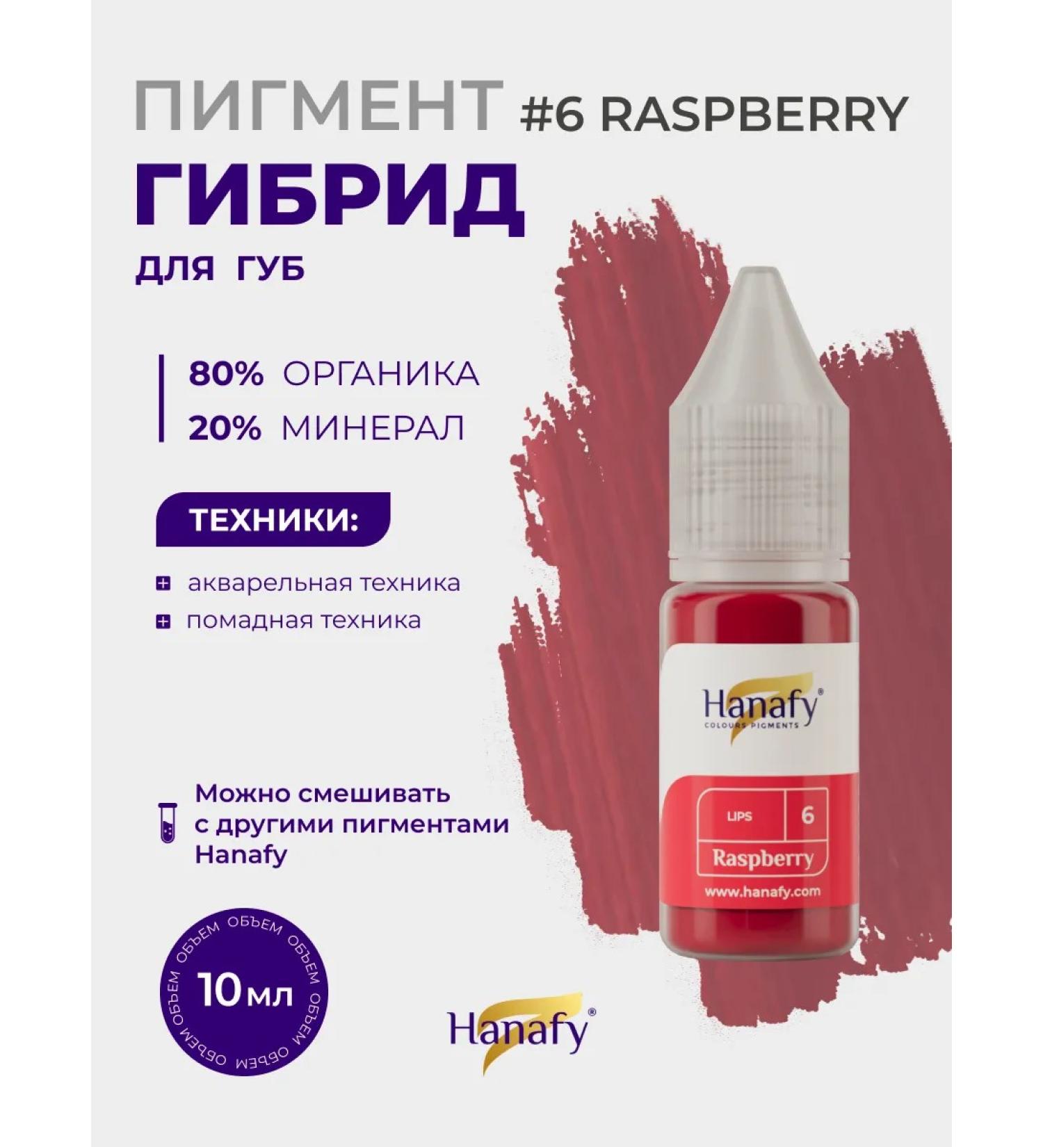 Hanafy Pigment for the lips of permanent makeup and tattooing No. 6 - Buy Online on GoSupps.com