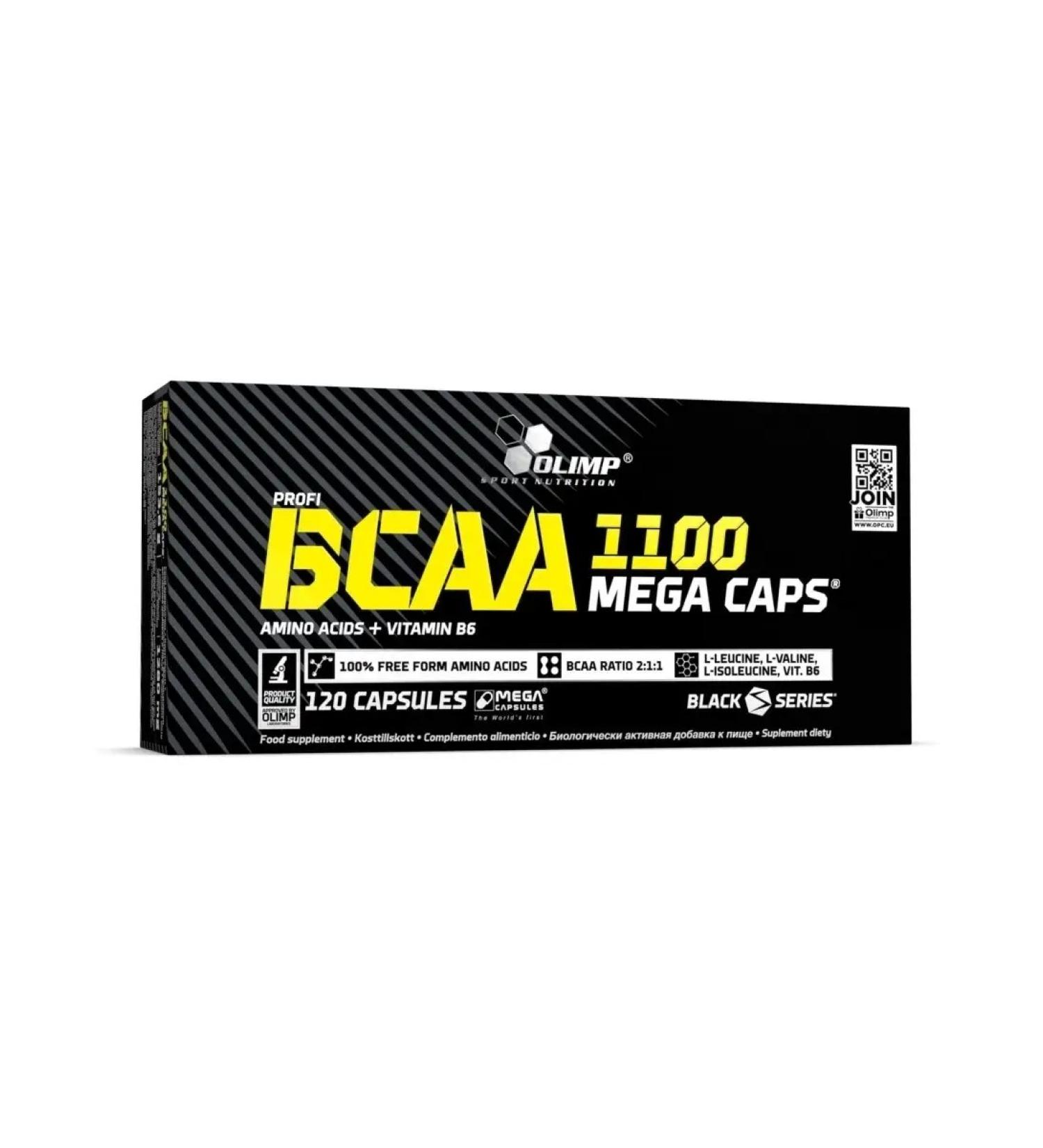 Olimp Sport Nutrition Izoless amino OLIMP BCAA Mega Caps 1100 Mg 120 caps - Buy Online on GoSupps.com