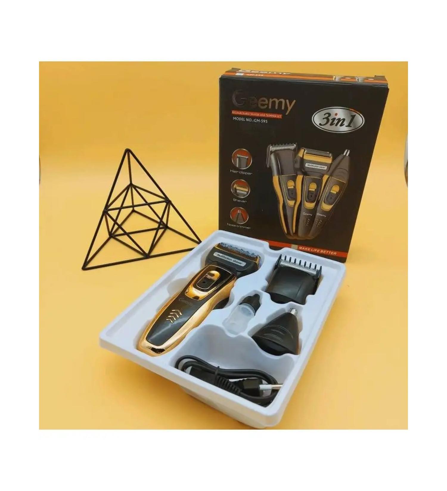Geemy Haircut machine + razor + trimmer 3 in 1 Gemei GM-595