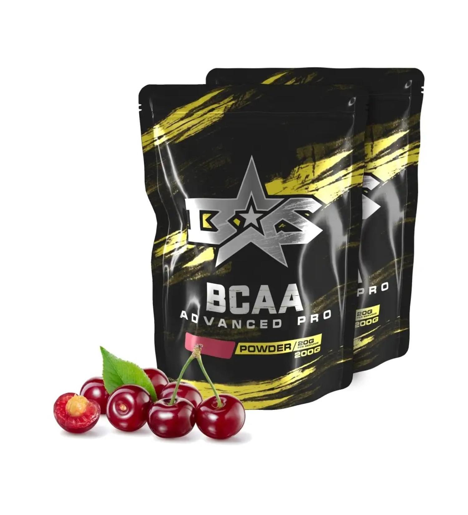 Binasport "Advanced Pro BCAA" powder 400 g with cherry taste - Buy Online on GoSupps.com