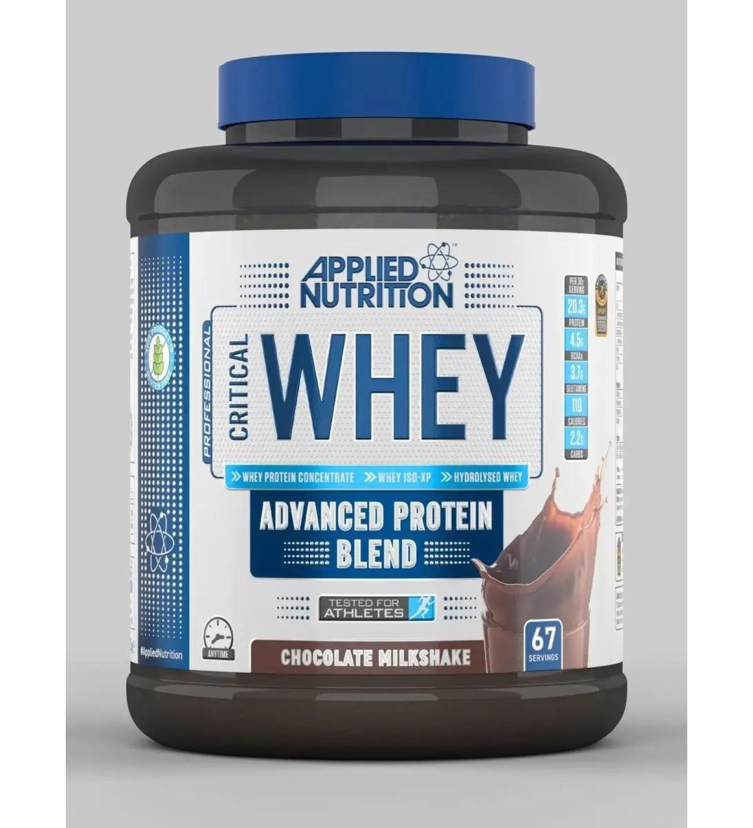 APPLIED NUTRITION Protein Critical Whey 2 kg - chocolate milk cocktail - Buy Online on GoSupps.com
