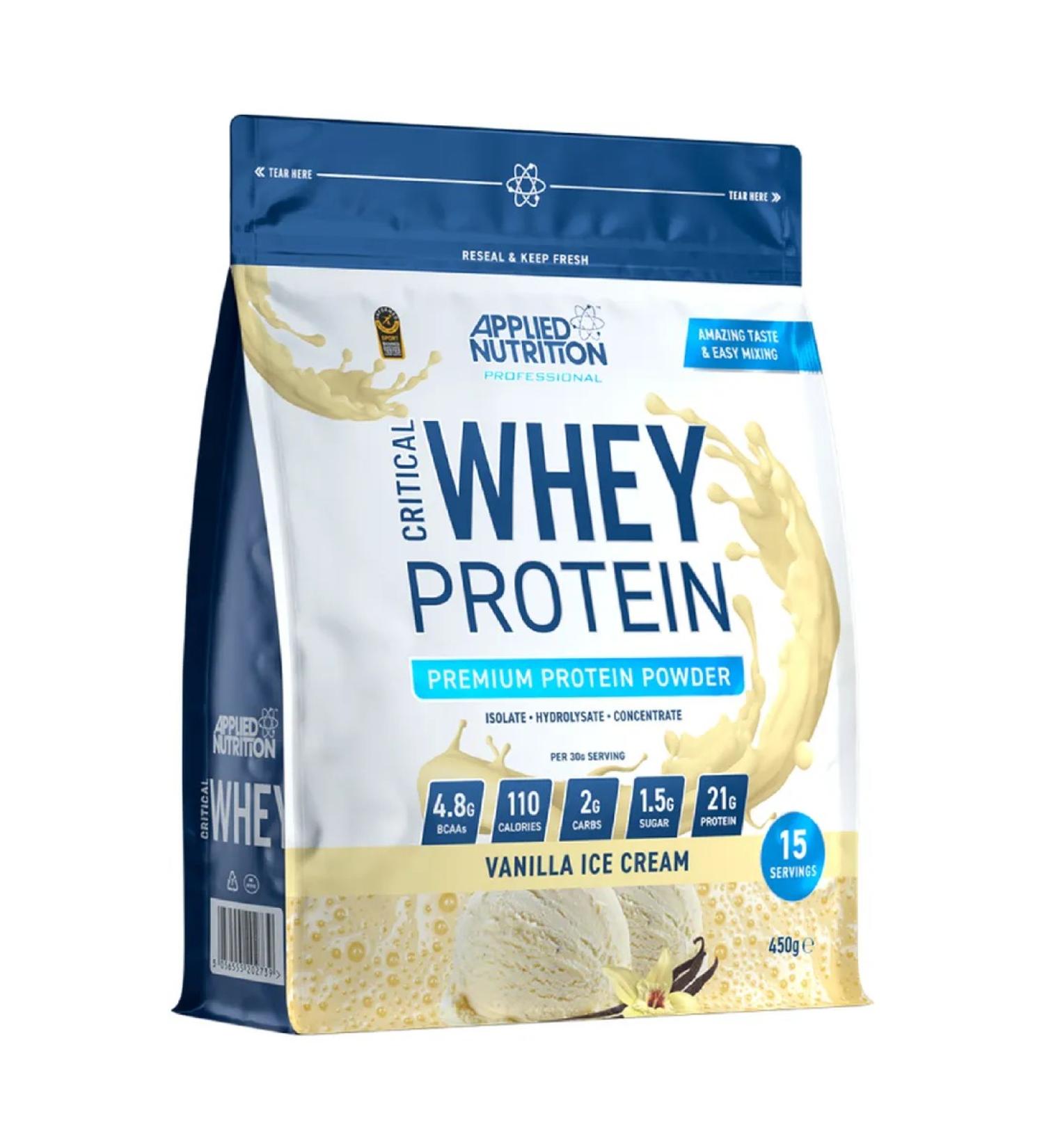APPLIED NUTRITION Protein Critical Whey 450 g - vanilla ice cream - Buy Online on GoSupps.com