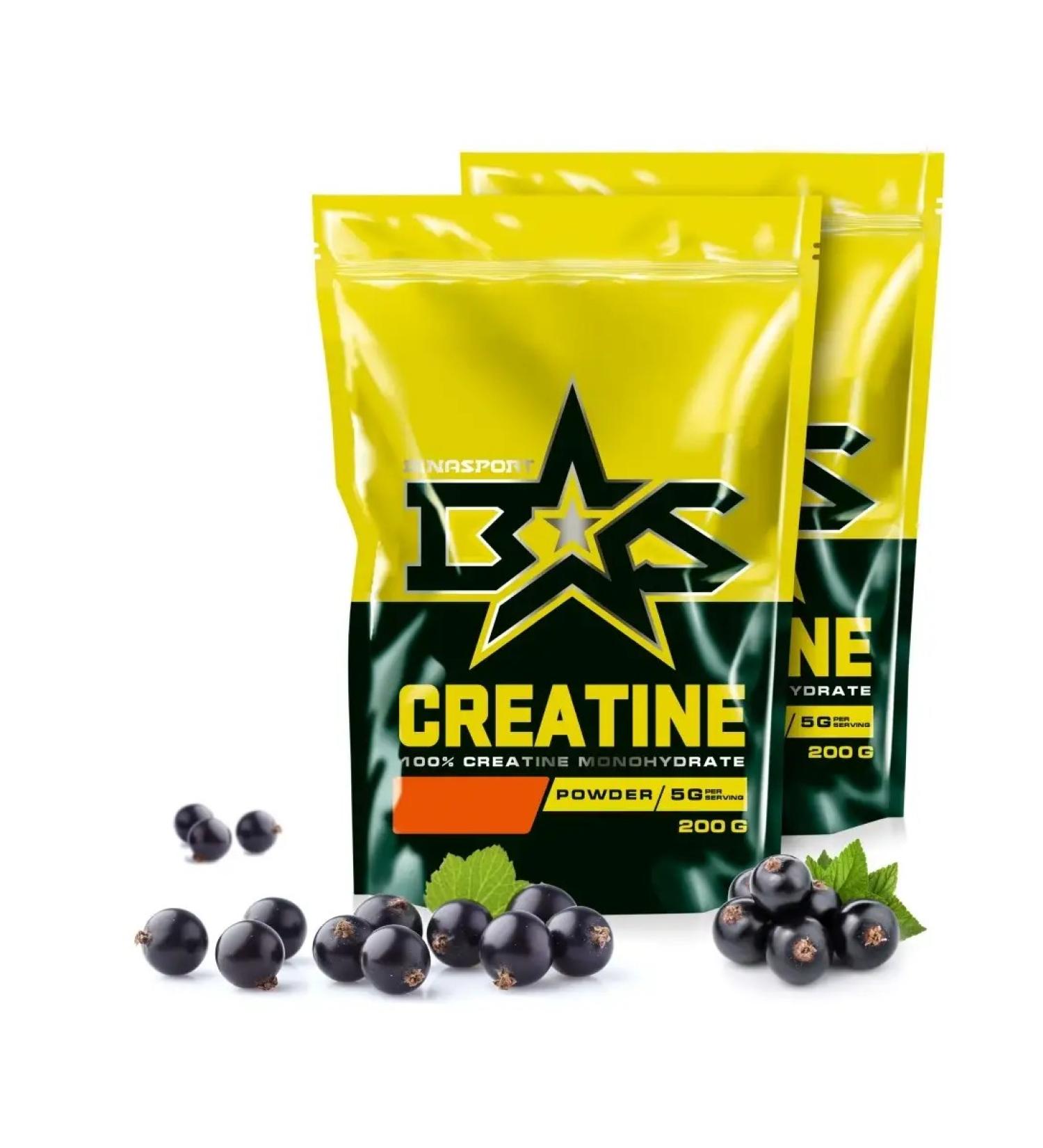Binasport Creatine monohydrate 400 g black currant - Buy Online on GoSupps.com