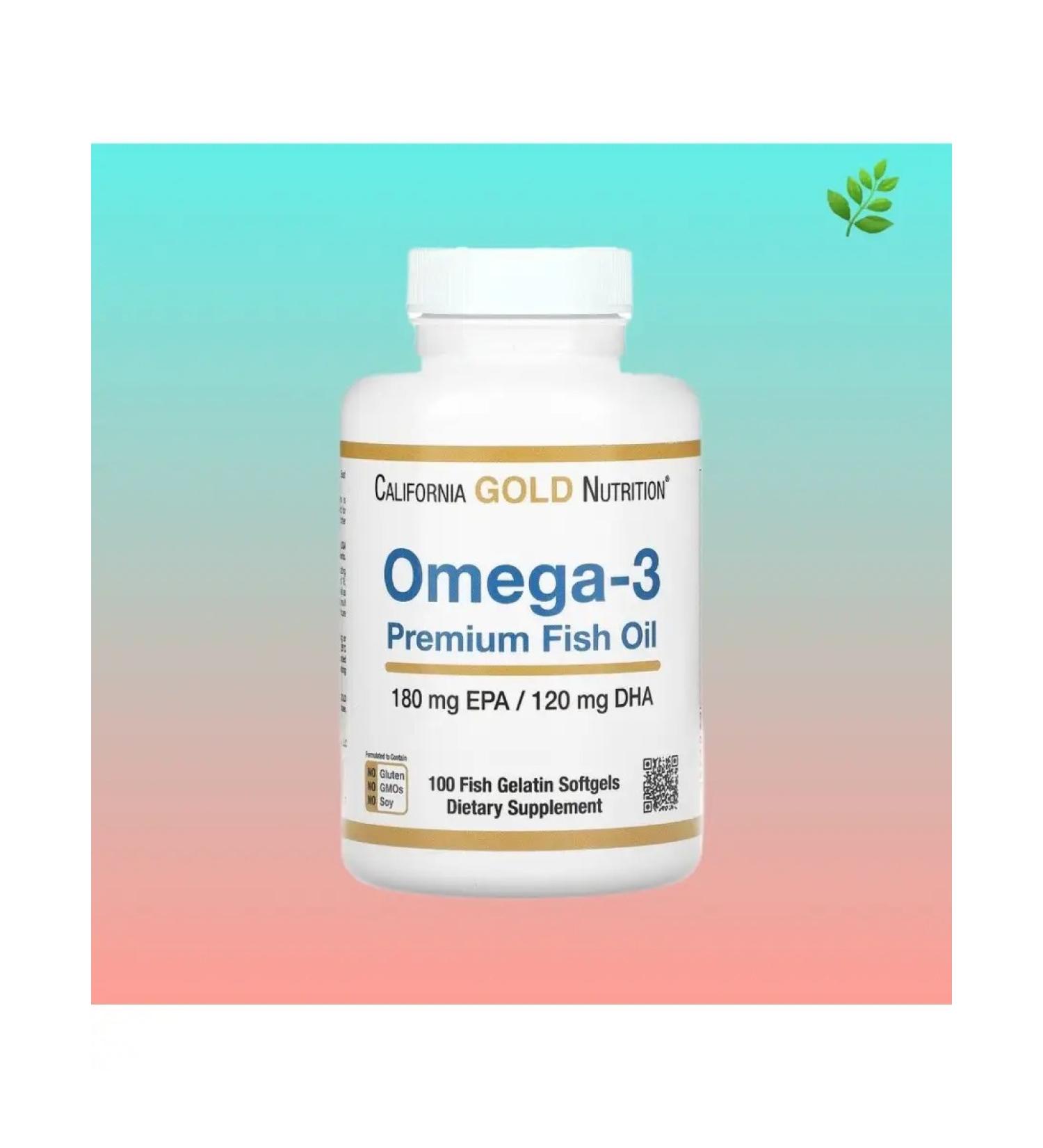 California Gold Nutrition Premium fish oil with omega-3