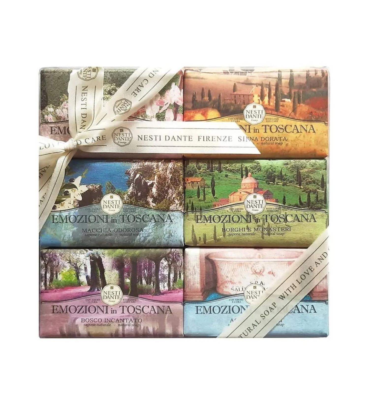 Nesti Dante Emozioni in Toscana soap set (exciting Tuscan) 6*150g - Buy Online on GoSupps.com