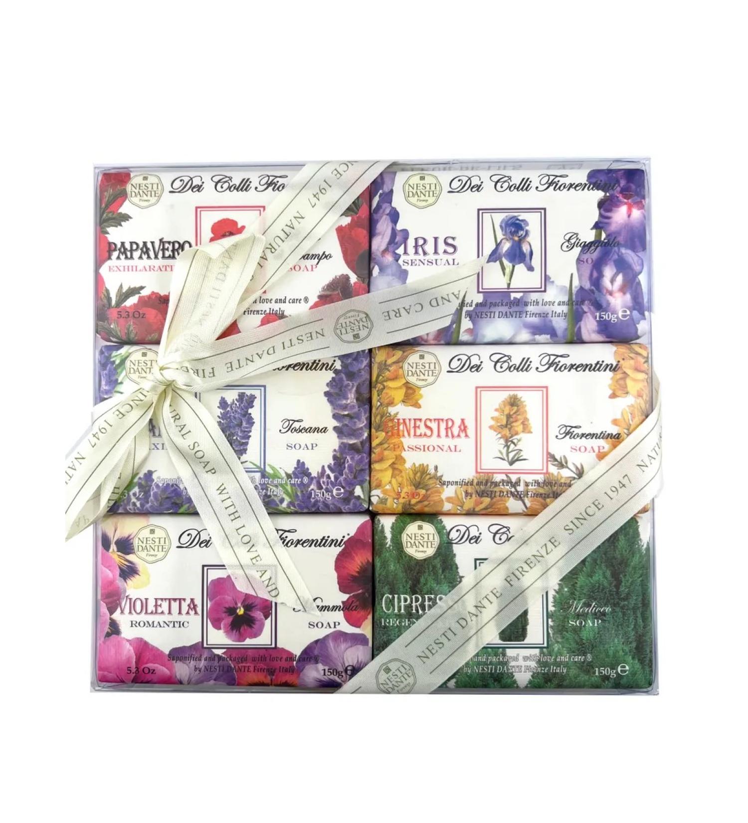 Nesti Dante A set of soap dei colli fiorentini (flower collection) 6*150g - Buy Online on GoSupps.com