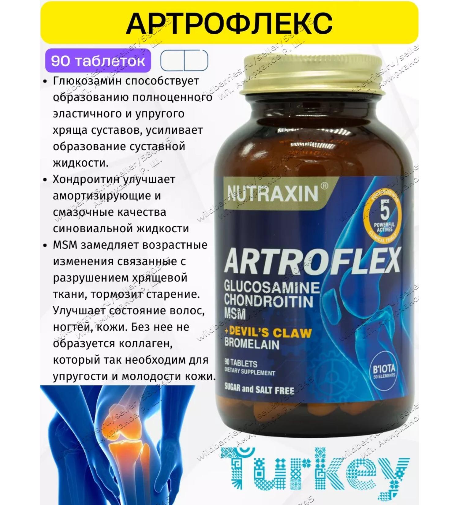 NUTRAXIN Artroflex glucosamine chondroitin MSM - Buy Online on GoSupps.com