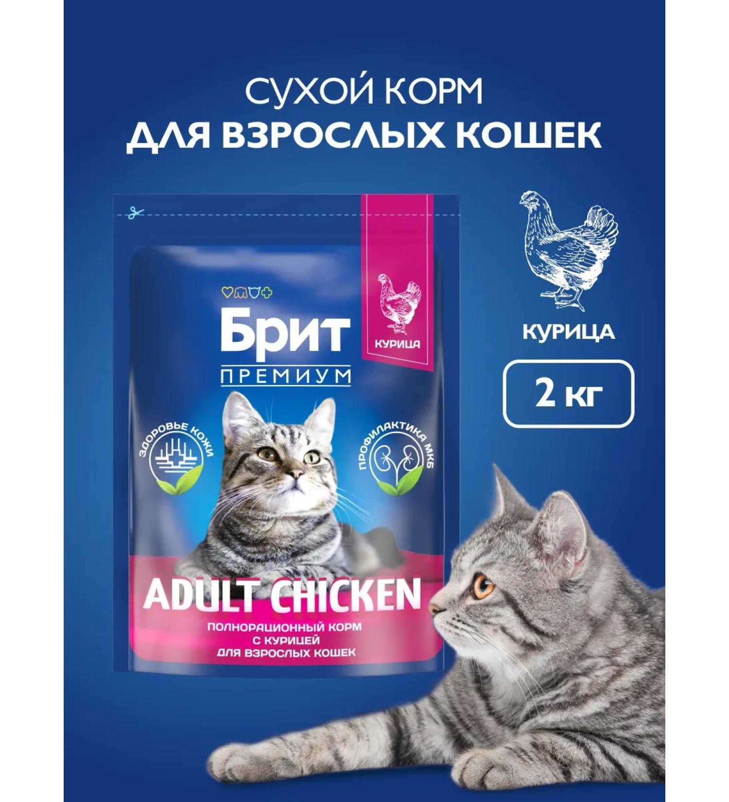Brit Cat food dry adult cats 2 kg - Buy Online on GoSupps.com