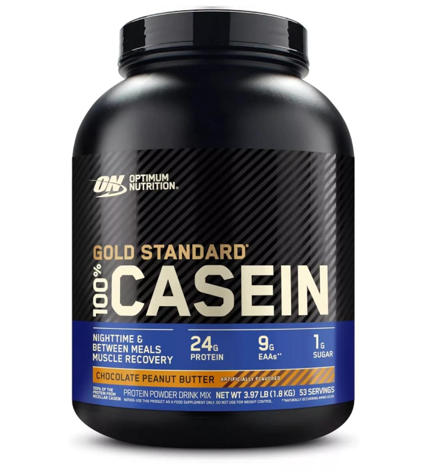Optimum Nutrition Protein Gold Standard 100% Casein 1800 g - chocolate - peanuts - Buy Online on GoSupps.com