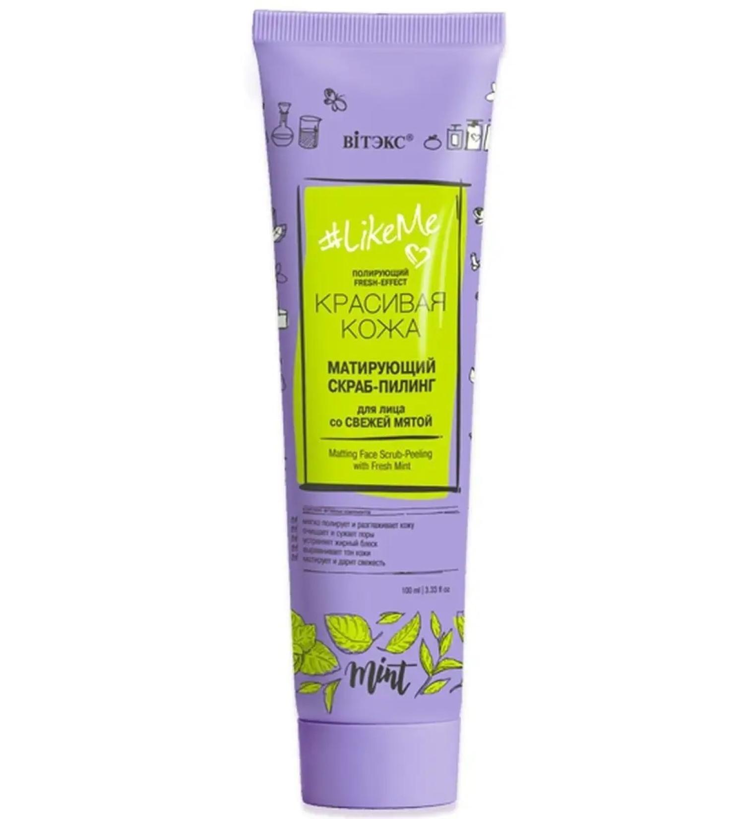 Vitex #Likeme scrub-piling for face with mint