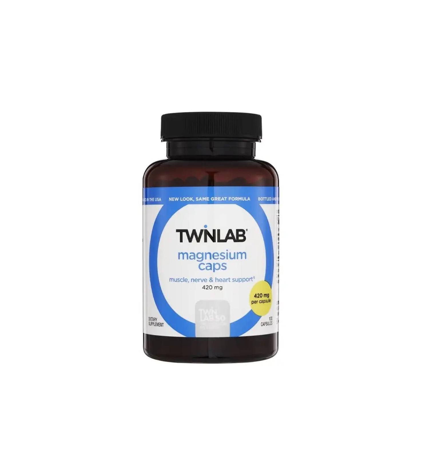 Twinlab Magnesium magnesium 100 capsules - Buy Online on GoSupps.com