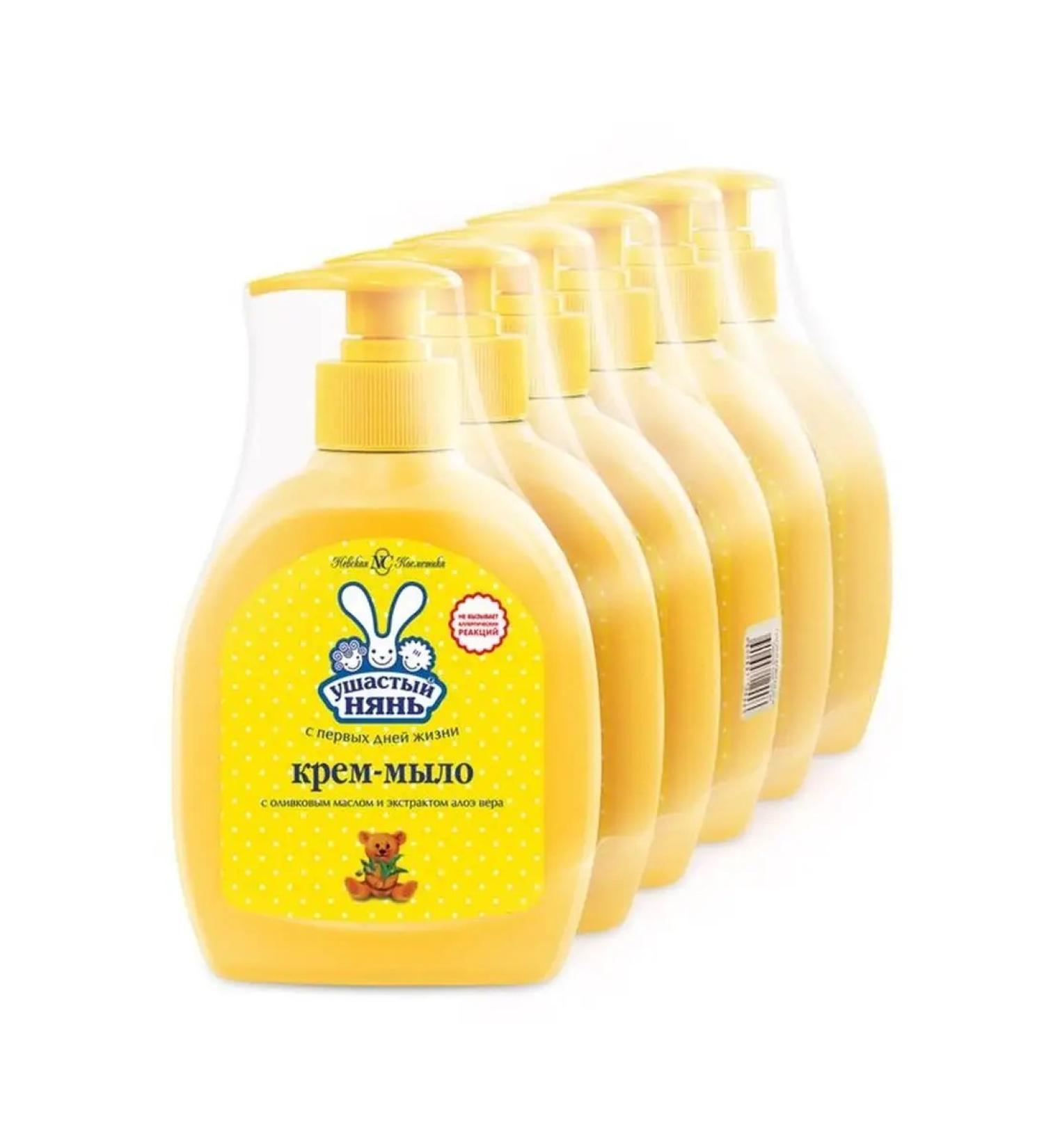 LARGEEARED NANNY Liquid cream for children with olive oil 300 ml 6pcs - Buy Online on GoSupps.com