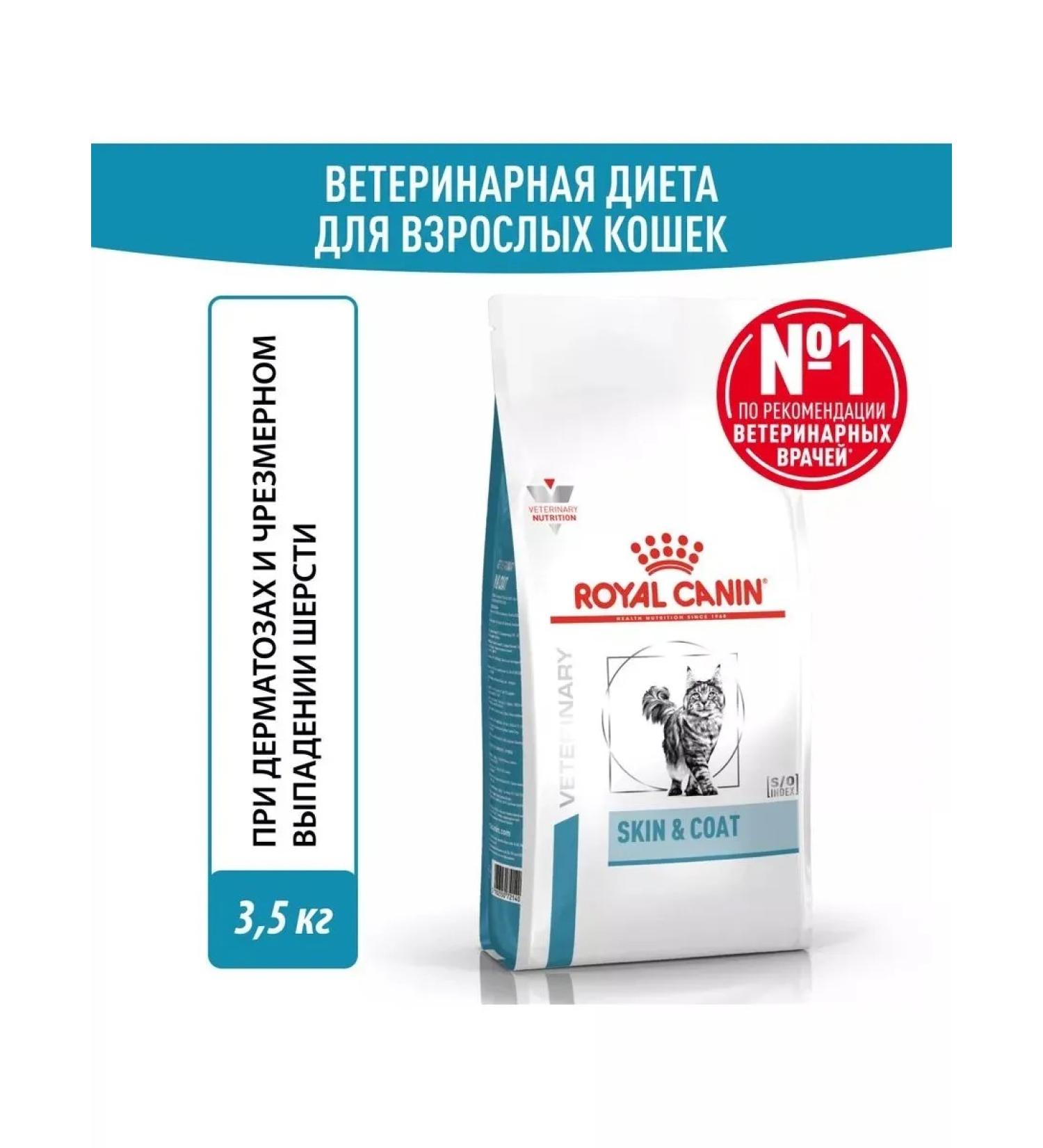 Royal Canin Skin & Coat sterilized cat food skin problems 3.5 kg - Buy Online on GoSupps.com