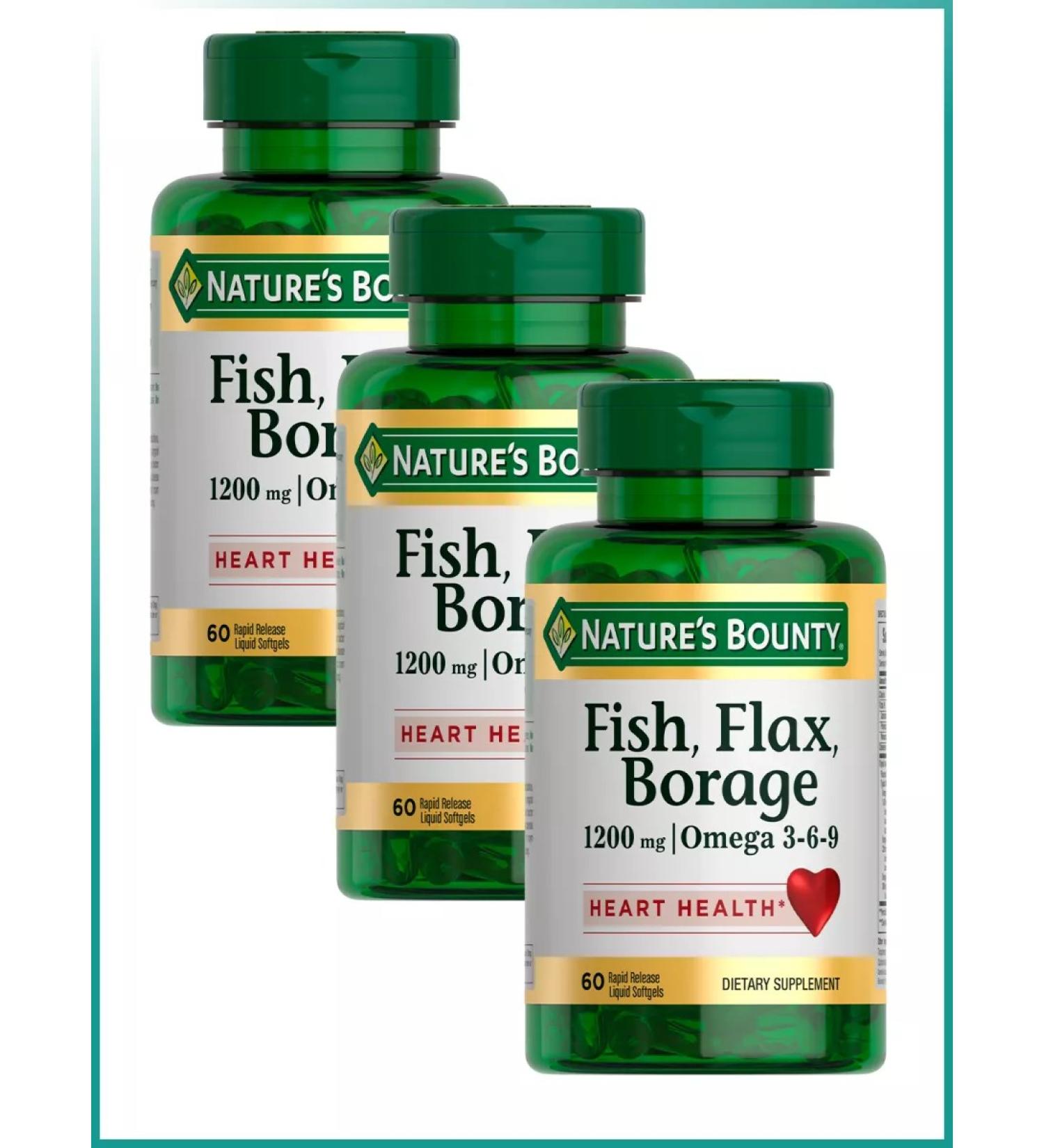 Nature's Bounty Omega 3-6-9 60 pcs - Buy Online on GoSupps.com