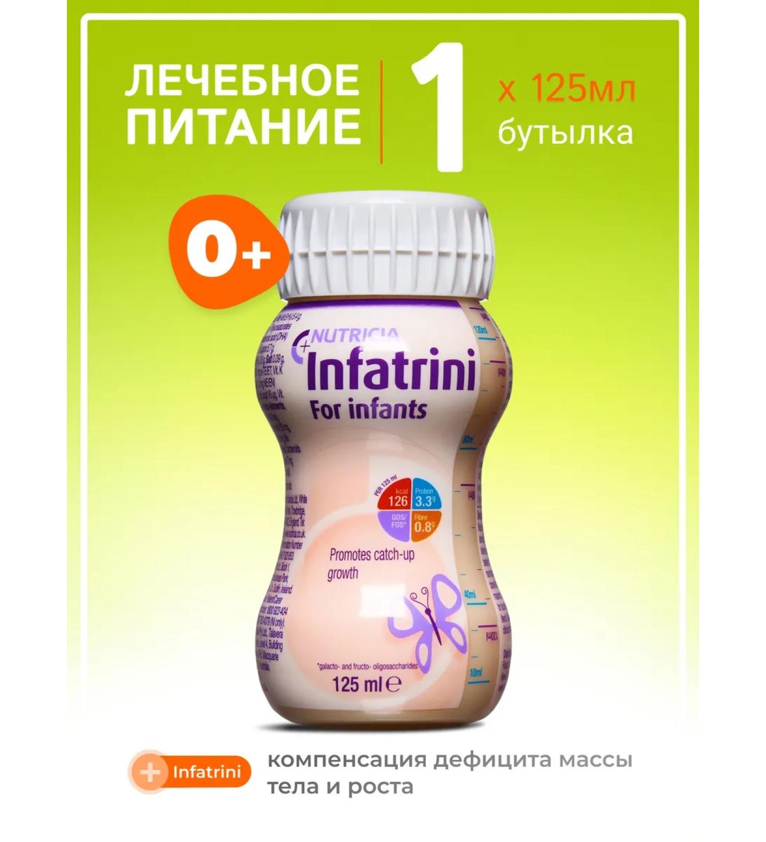 Nutricia infatrini liquid mixture for children 0-18 months 125ml - Buy Online on GoSupps.com