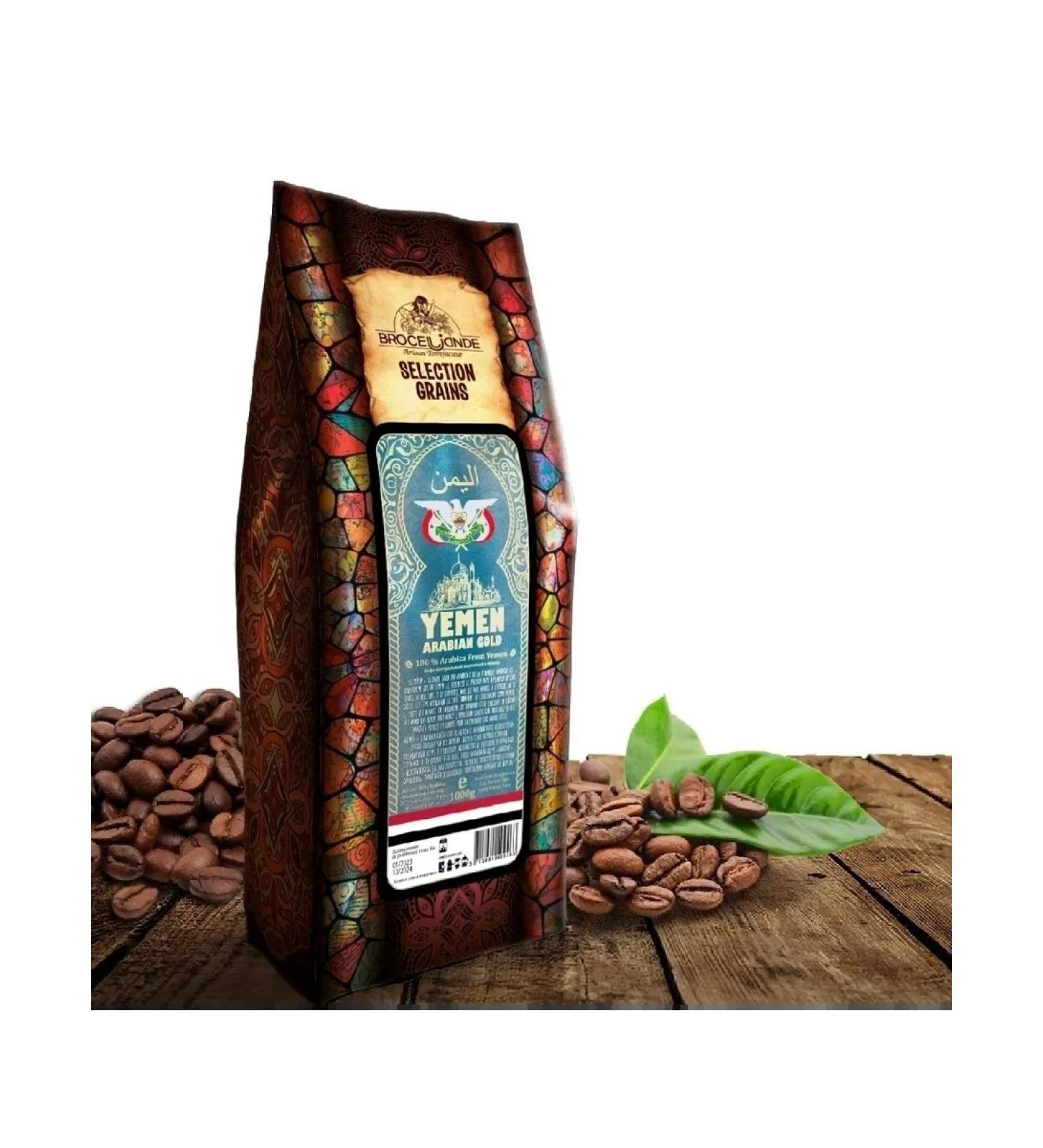 Broceliande Coffee in grains Broseliand Yemen 1 kg - Buy Online on GoSupps.com