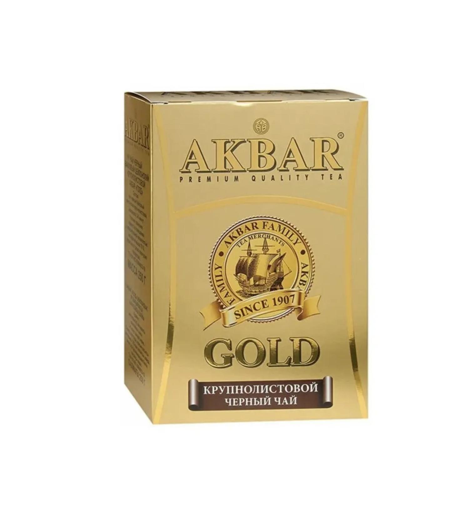 Akbar Tea black batyr Gold large sheet 250 grams