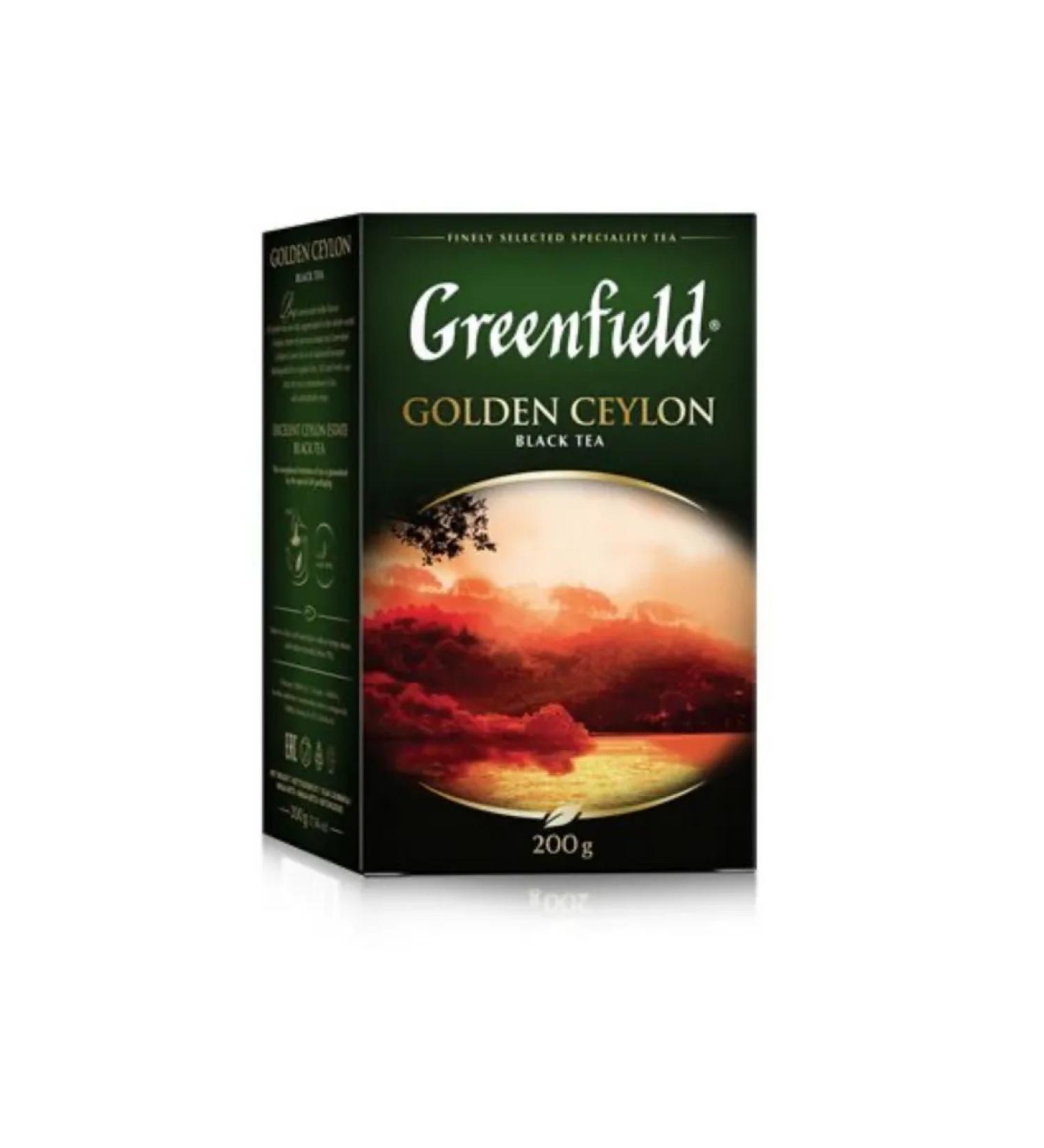 Tea Greenfield Golden Ceylon 200 grams - Buy Online on GoSupps.com