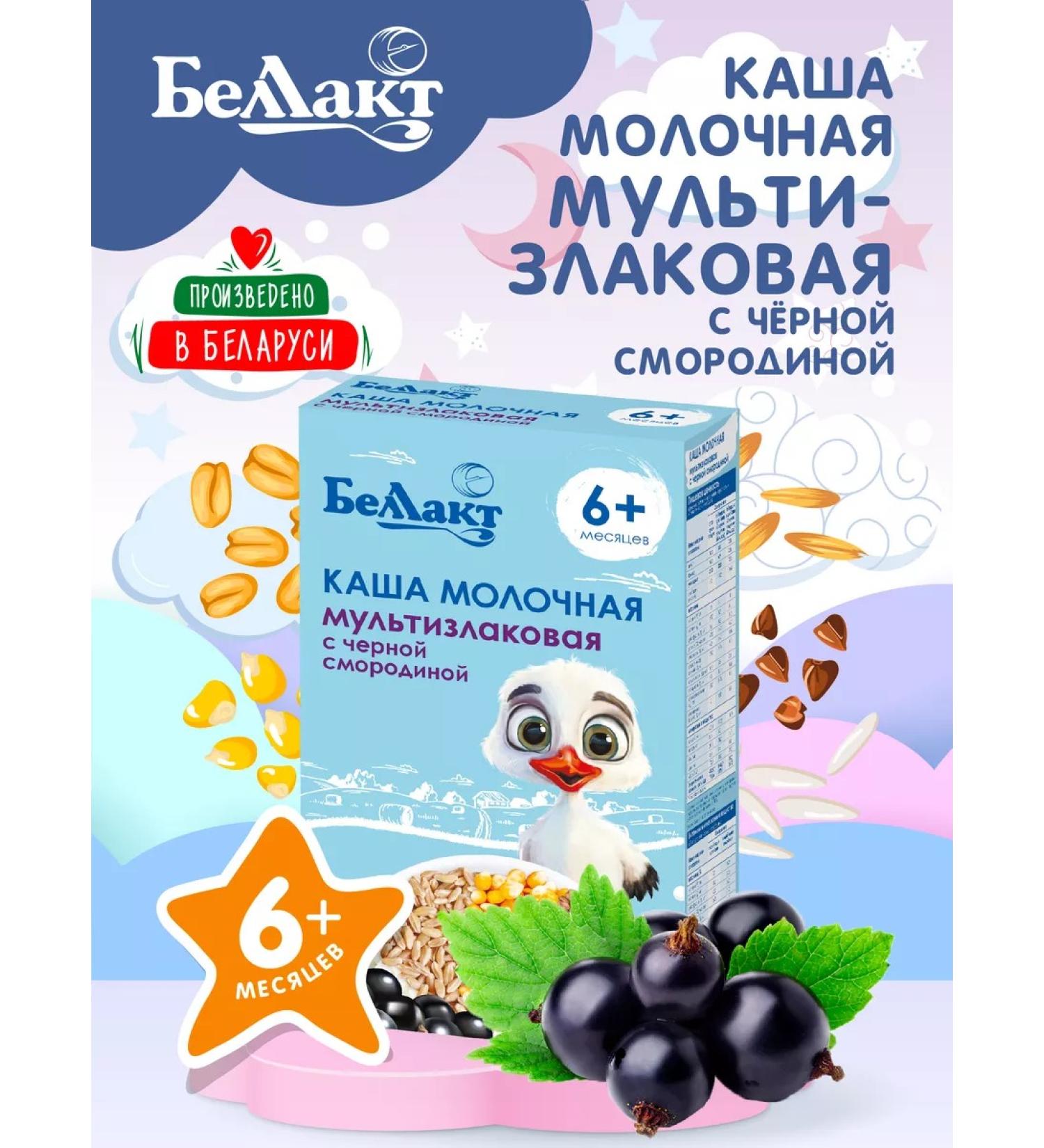 Bellakt Grain porridge multi-milk multiple with currant 250g - Buy Online on GoSupps.com