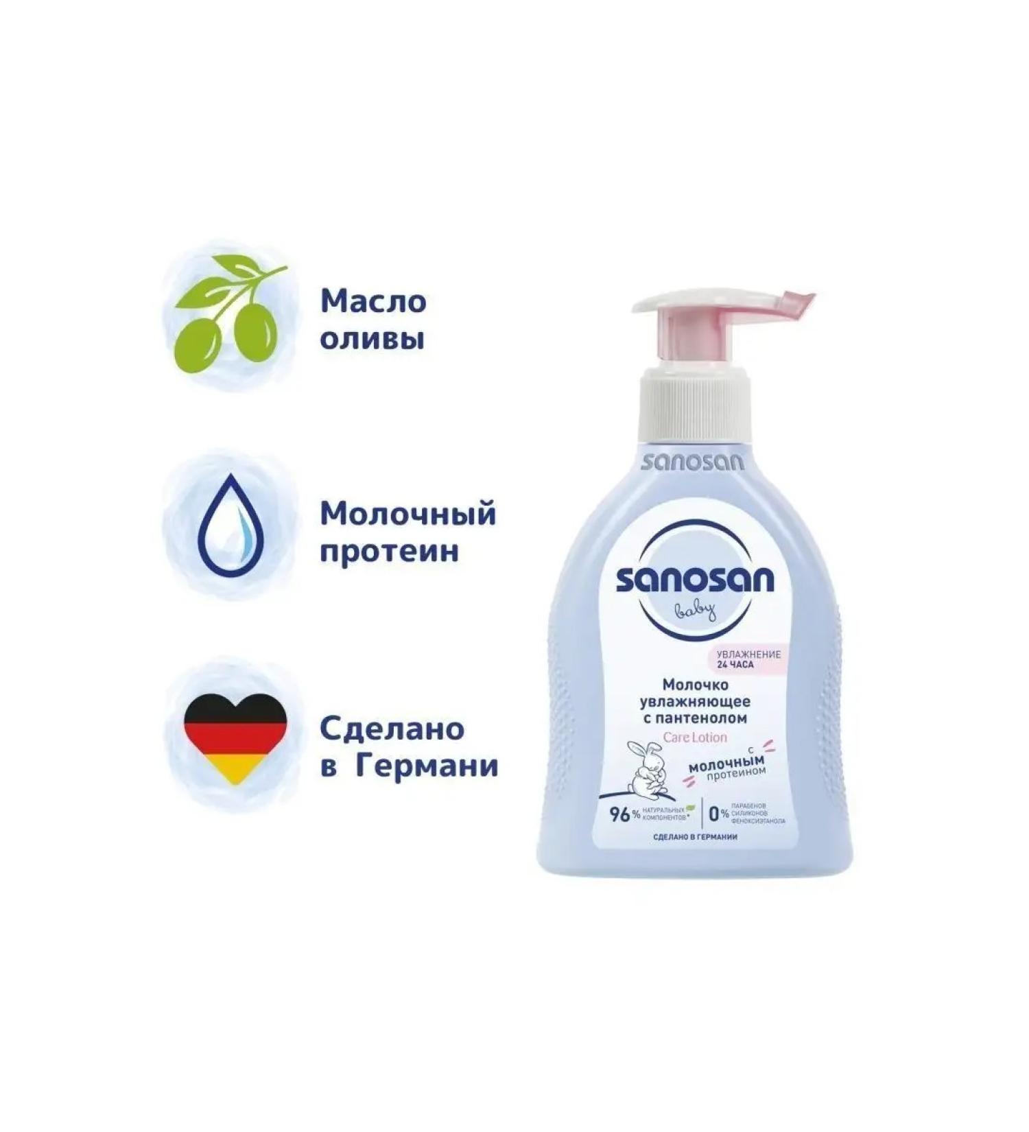 SANOSAN Milk milk moisturizer with panthenol 200 ml - Buy Online on GoSupps.com