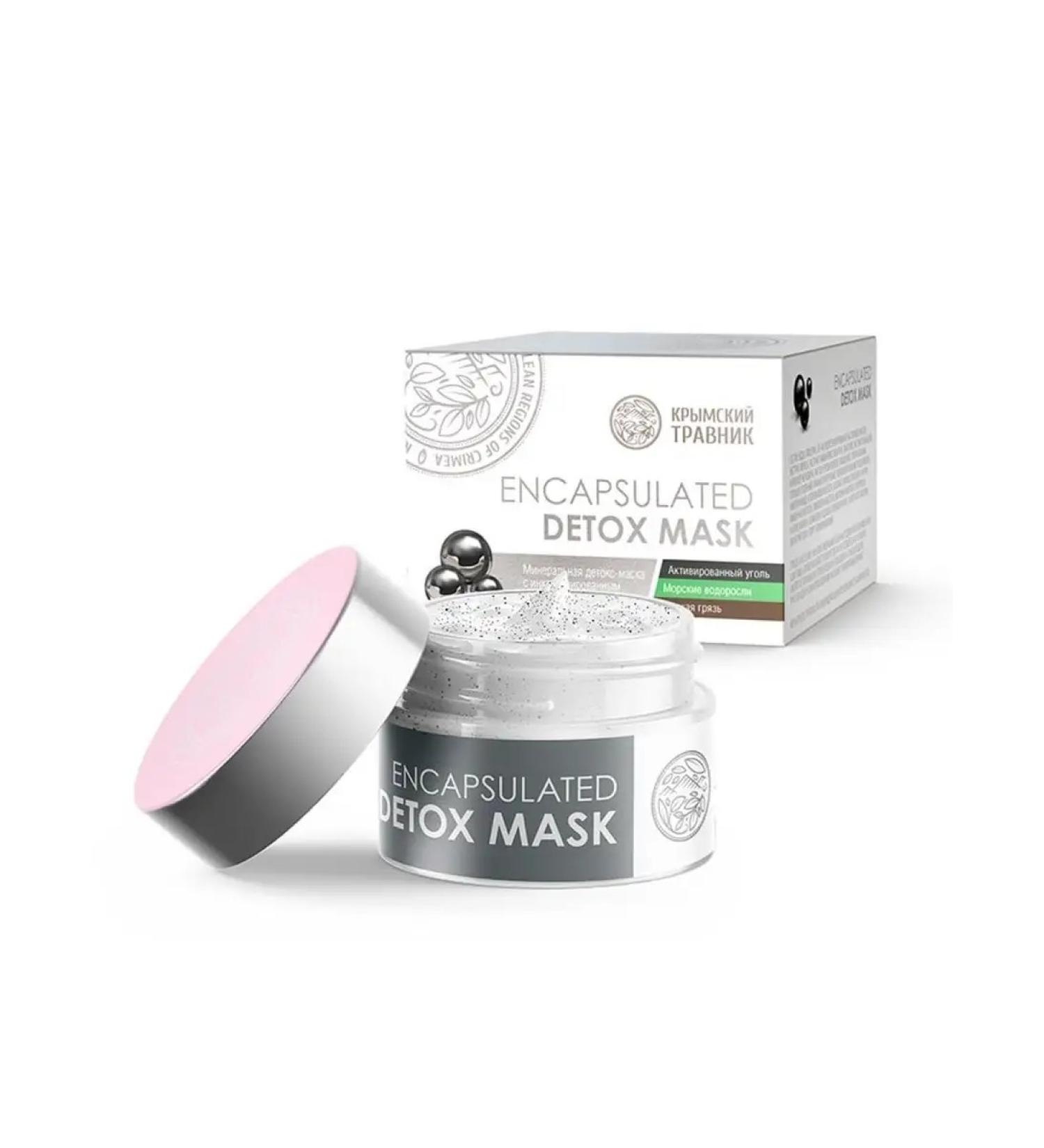 Crimean herbalist Mineral detox mask with encapsulated wood coal