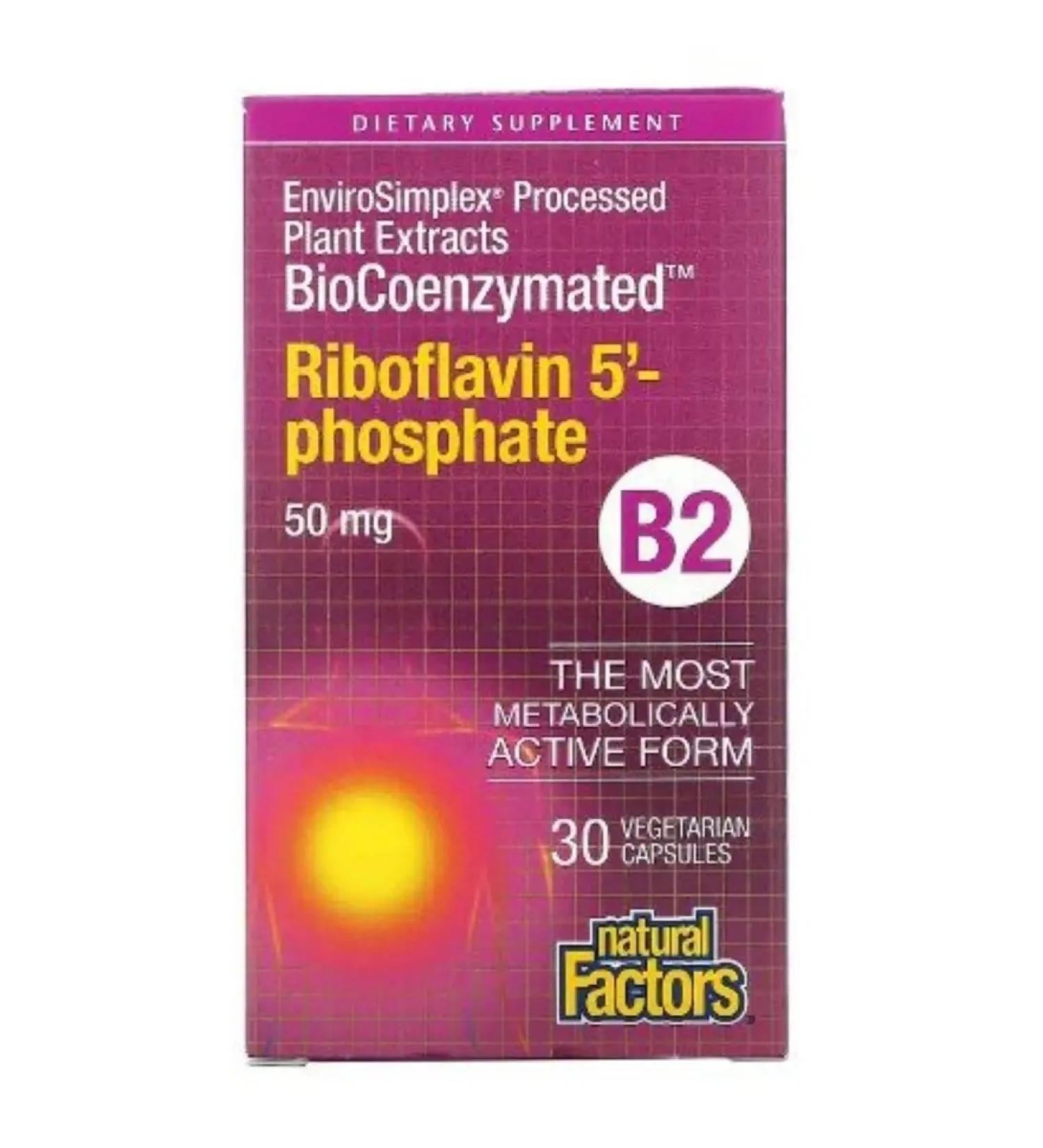 Natural Factors Vitamin B2 Riboflavin B2 - Buy Online on GoSupps.com