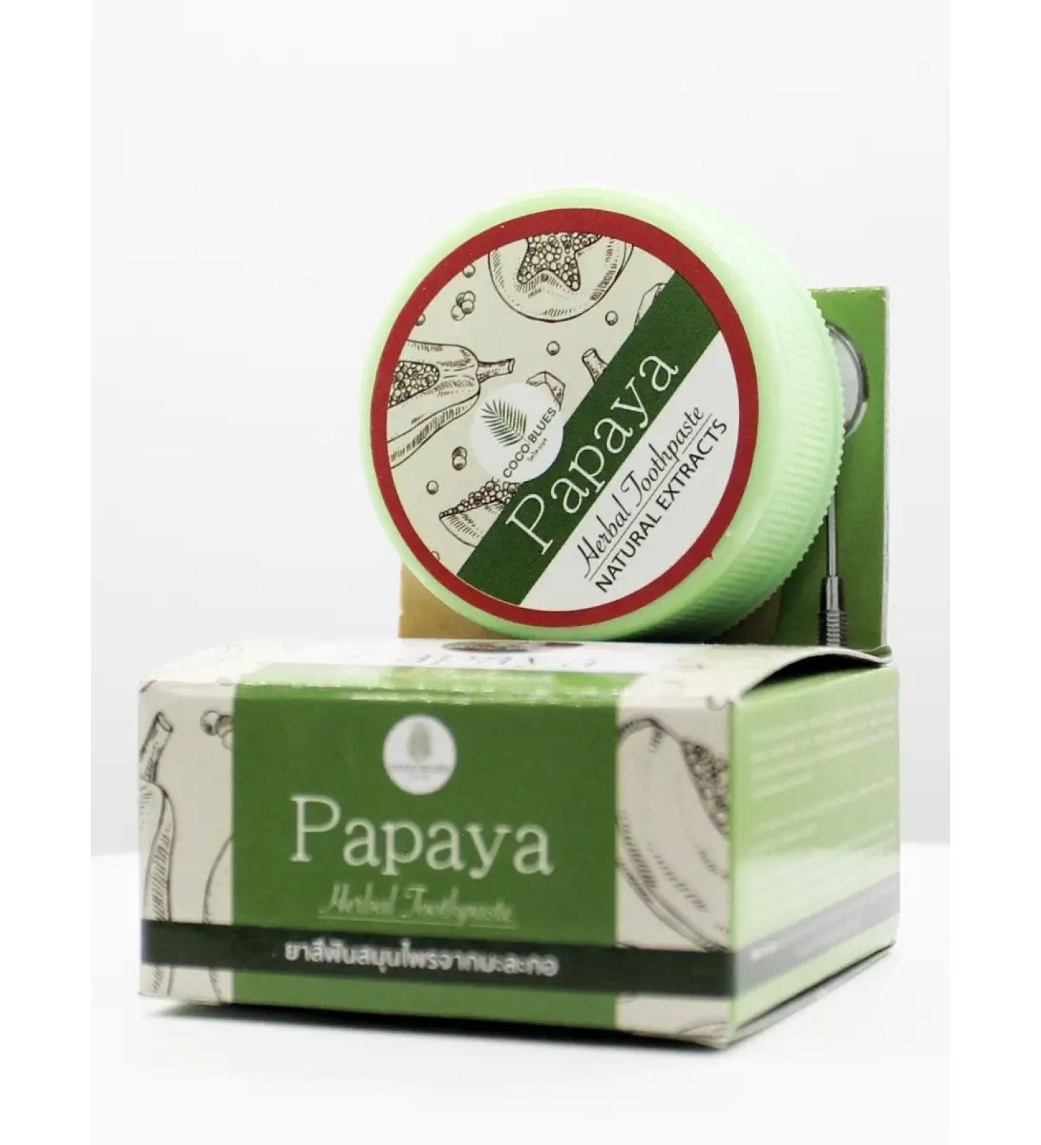 COCO BLUES Paste Papaya toothpaste 30 g of Thai - Buy Online on GoSupps.com