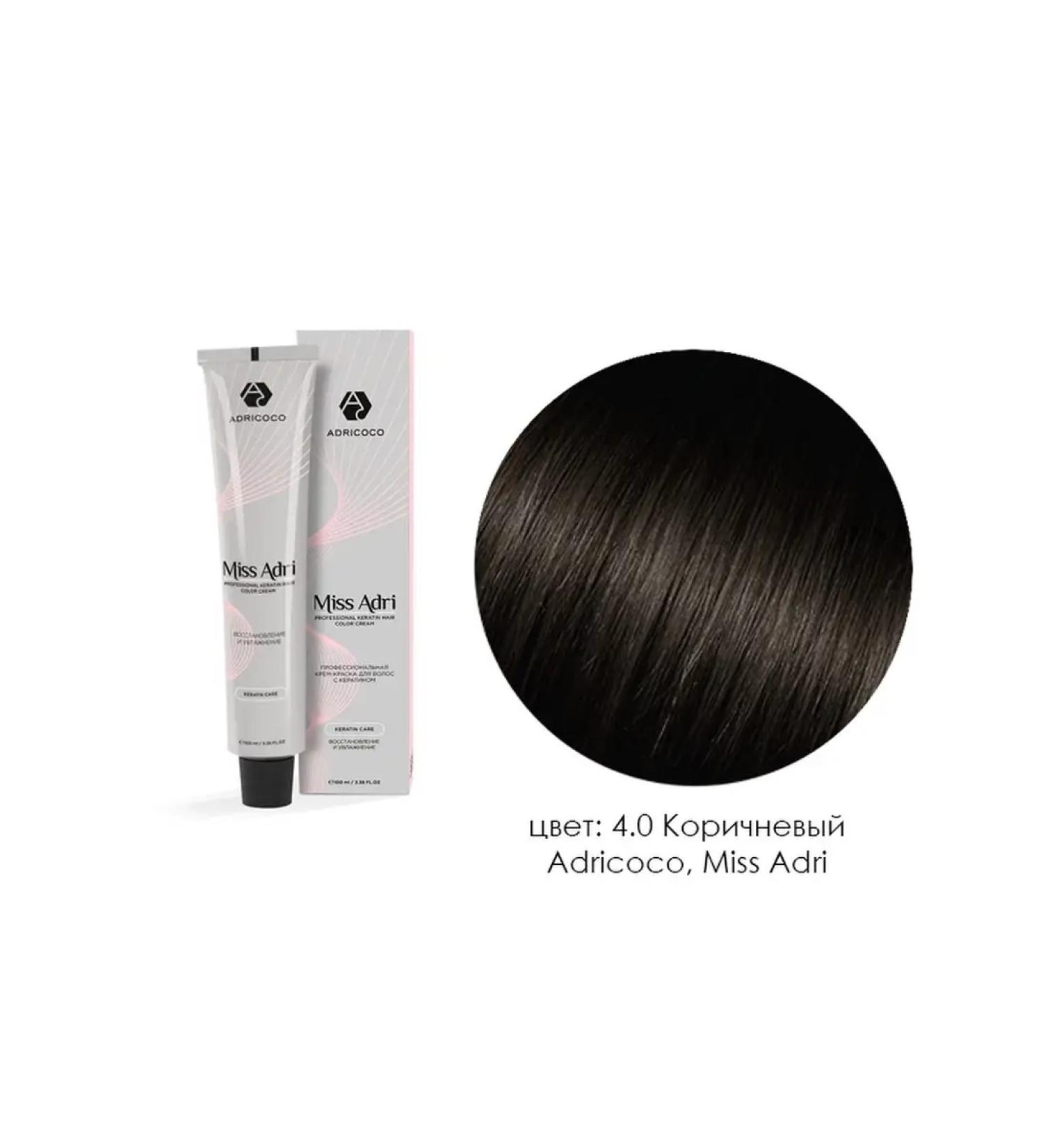 ADRICOCO Cream for hair dye professional (4.0 brown) - Buy Online on GoSupps.com